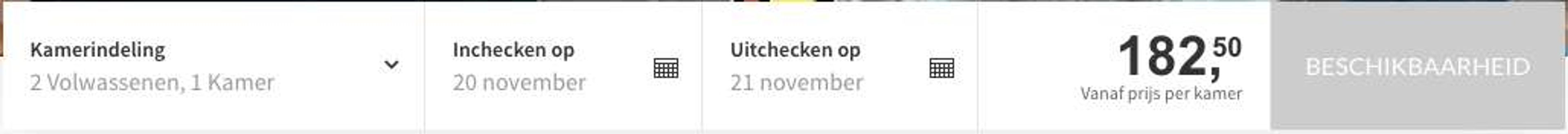 Boekingsvoorbeeld