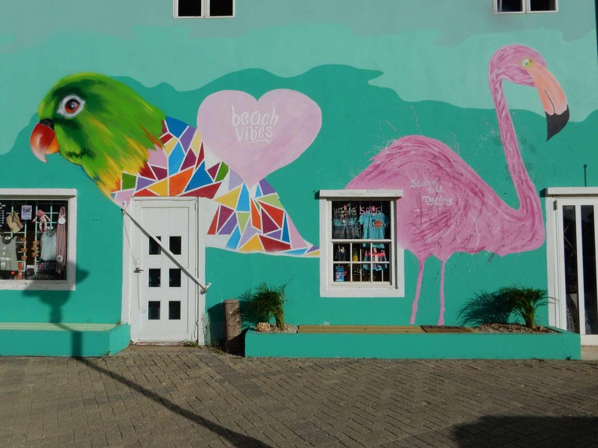 Muurschildering Bonaire