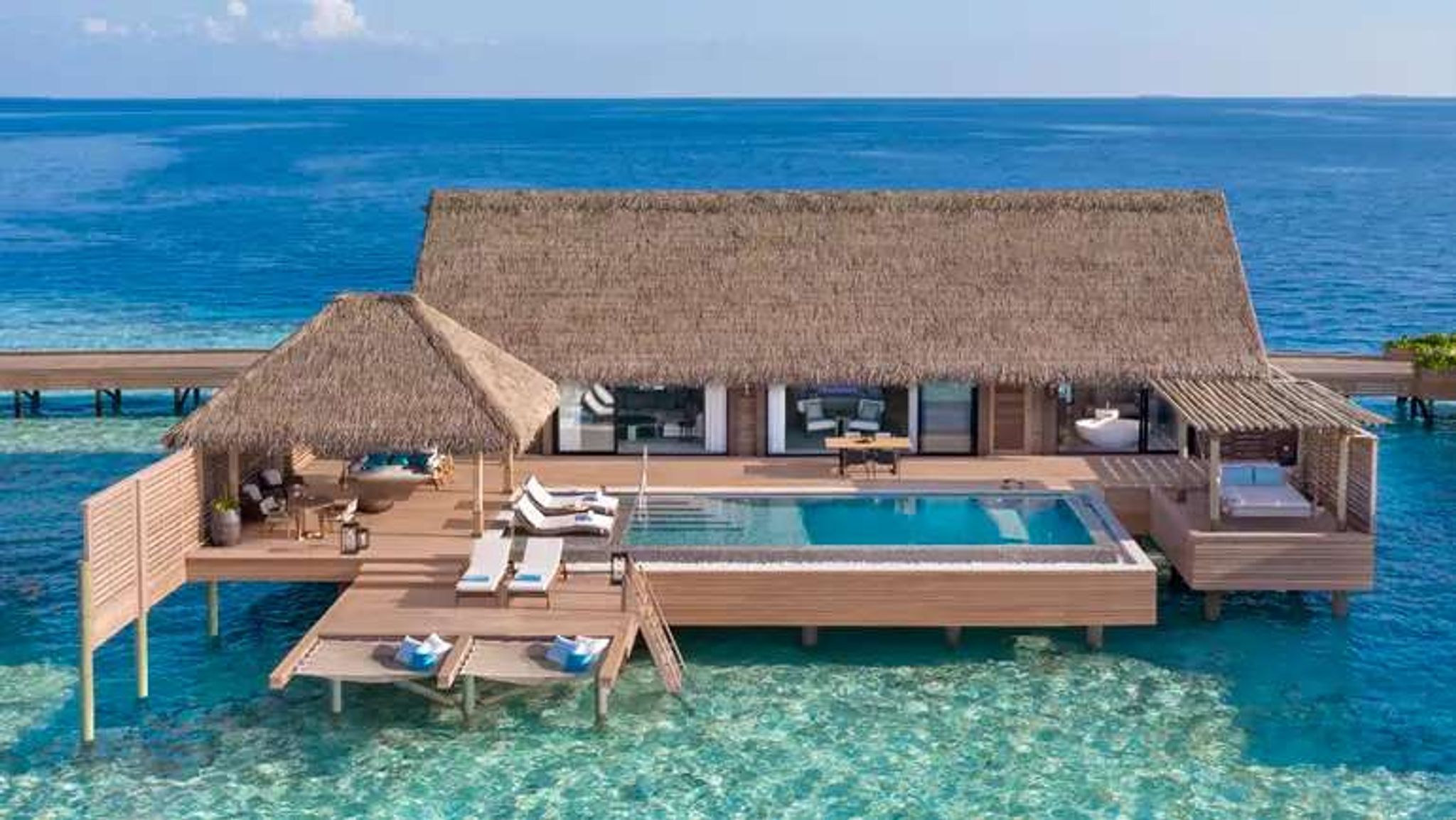 Hotel met privé zwembad Waldorf Astoria Maldives Ithaafushi