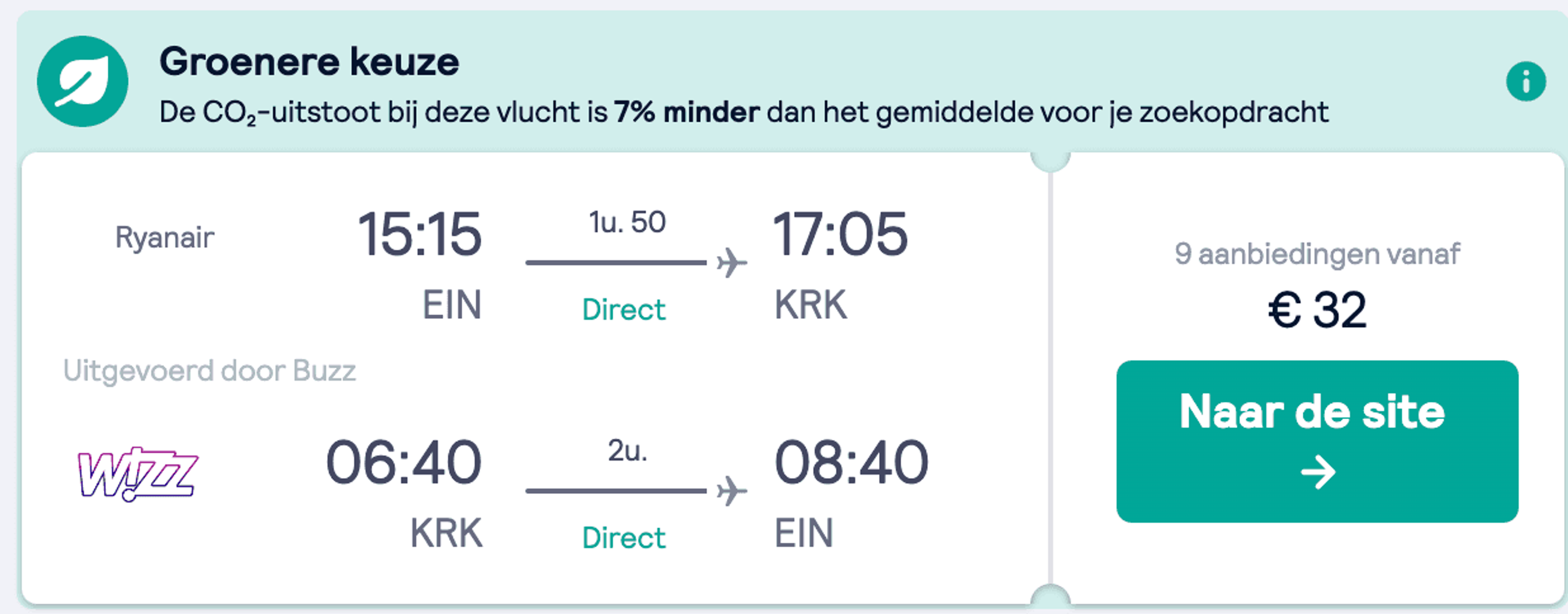 Boekingsvoorbeeld