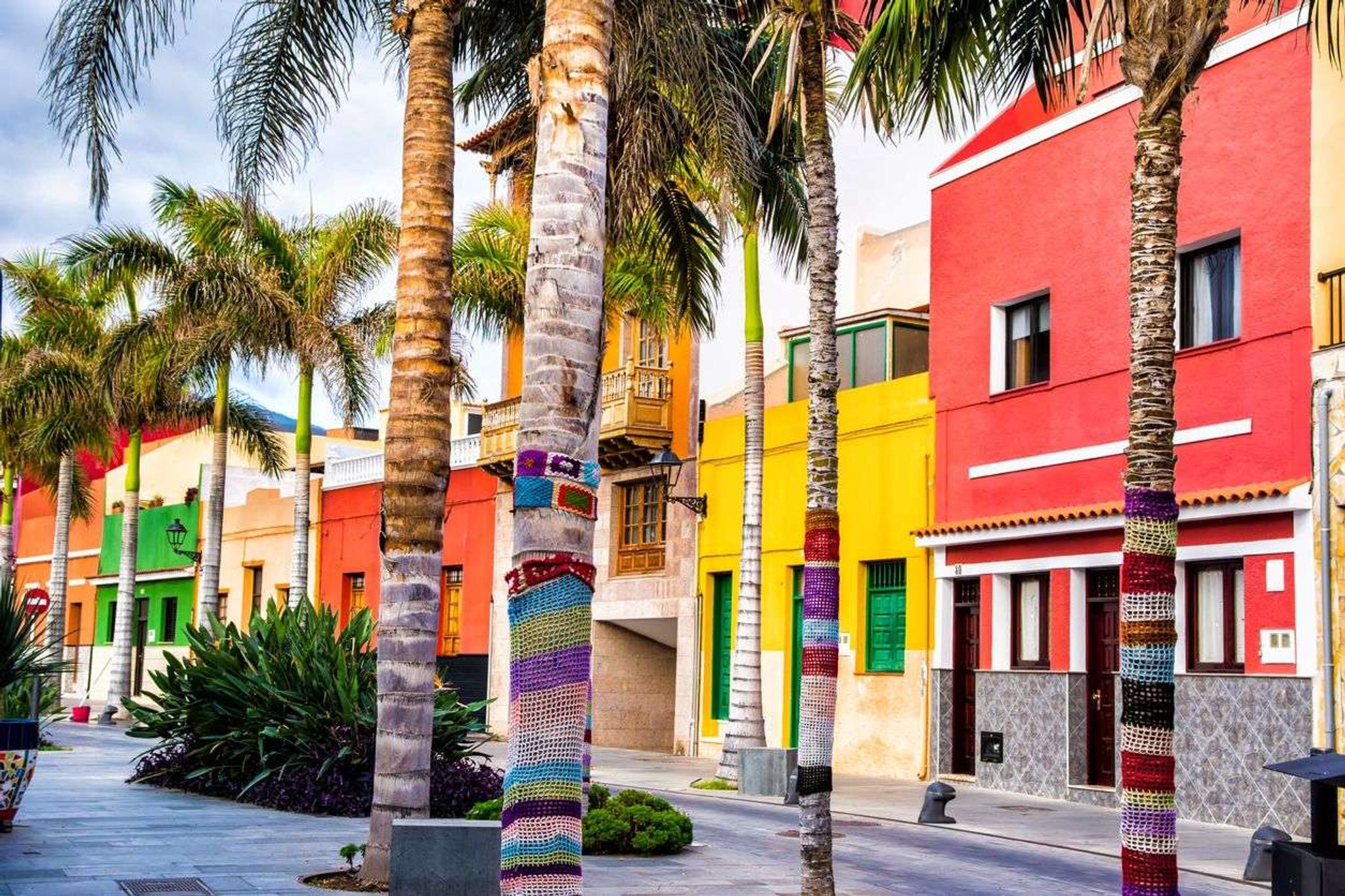 Gekleurde straat Puerto de la Cruz