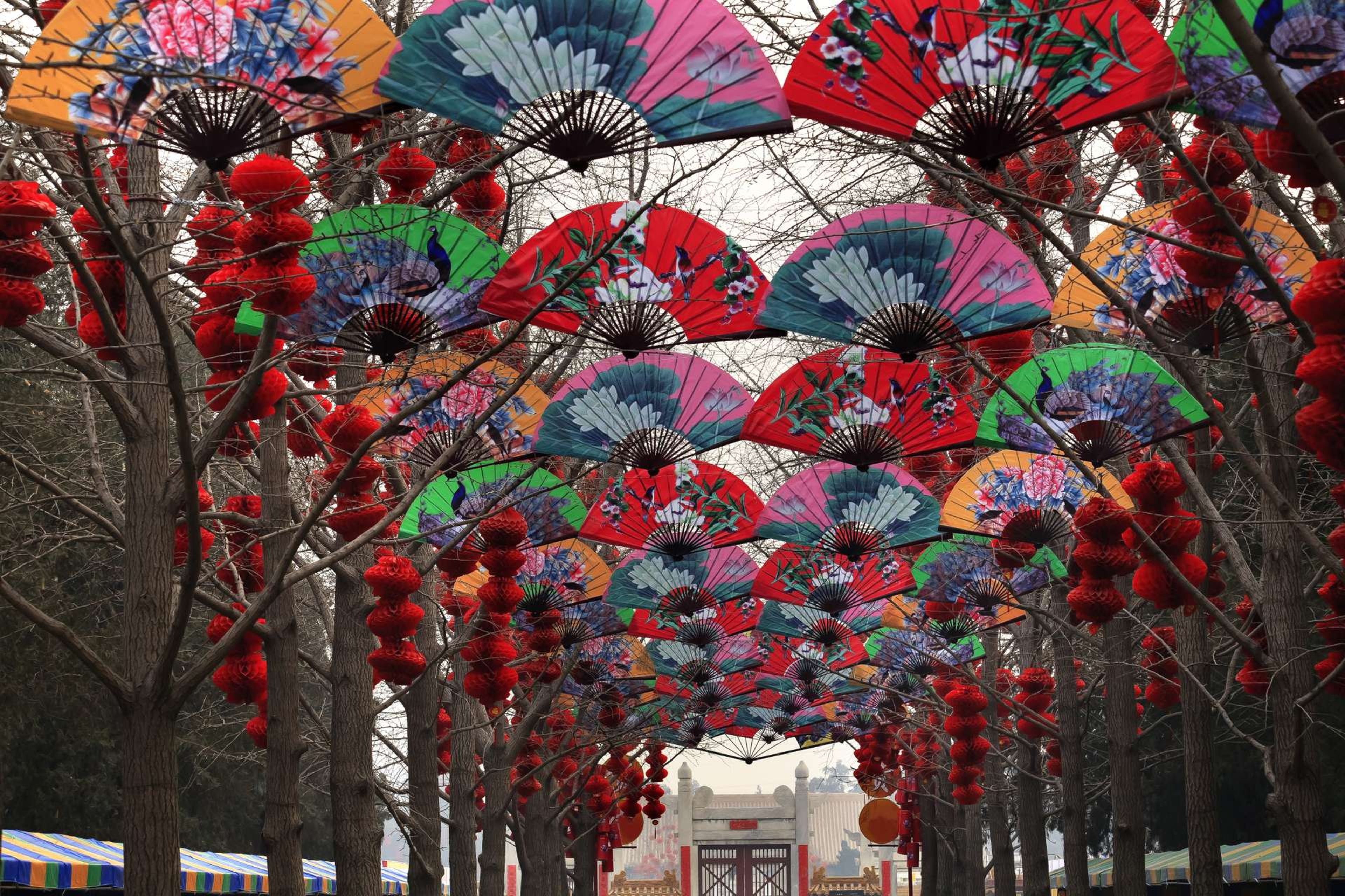 China Beijing Ditan Park Chinese New Year Decorations