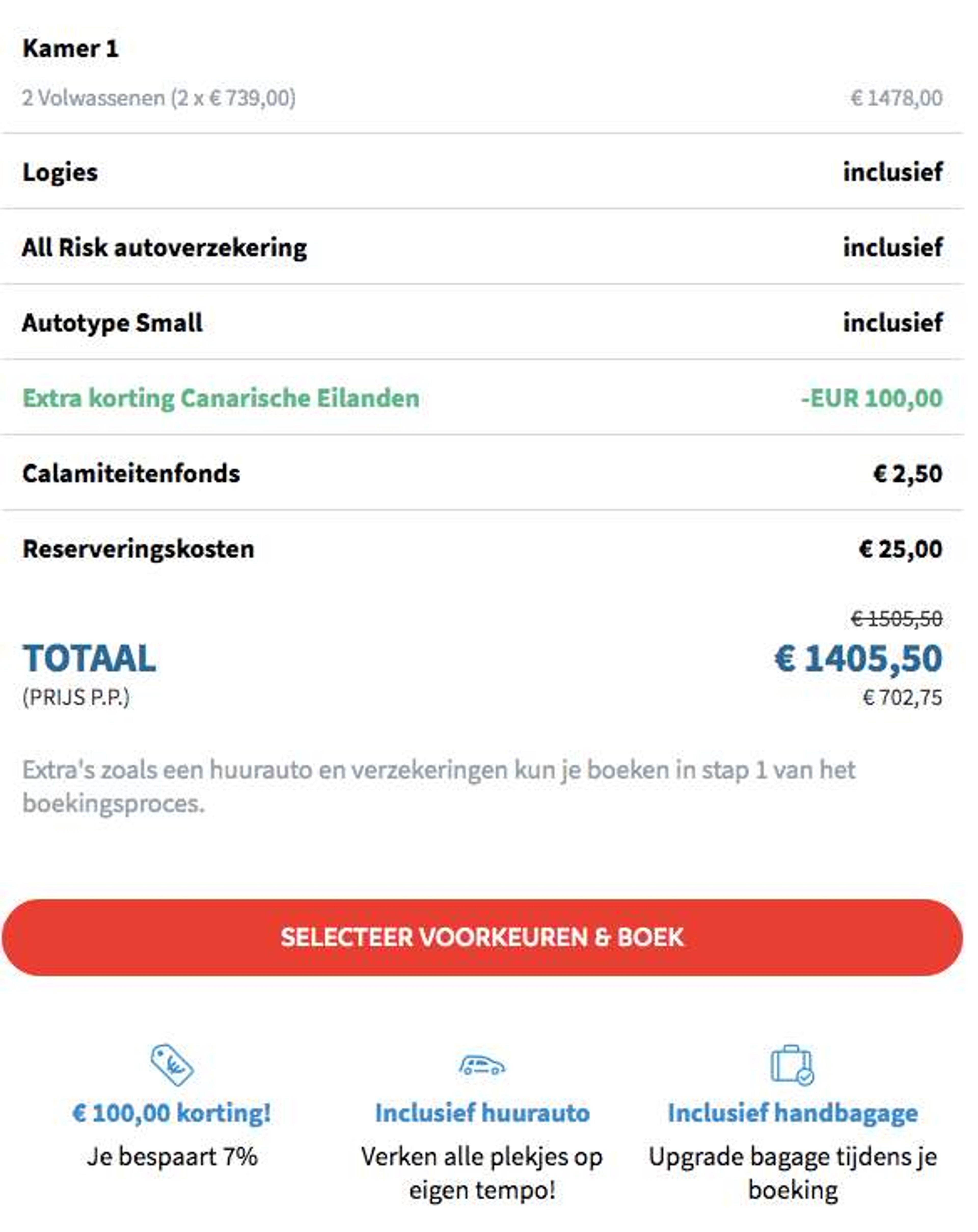 Boekingsvoorbeeld