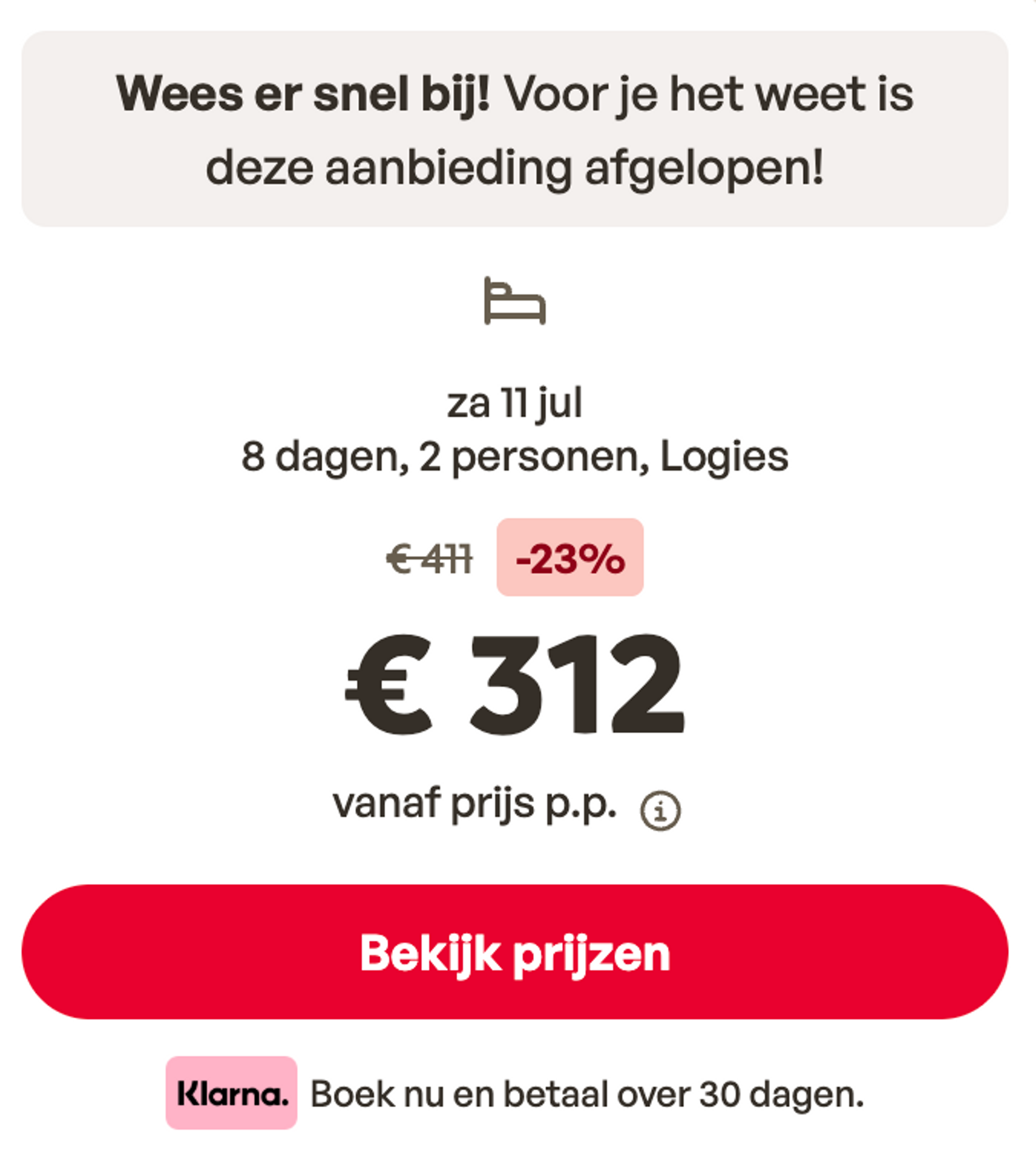 Boekingsvoorbeeld