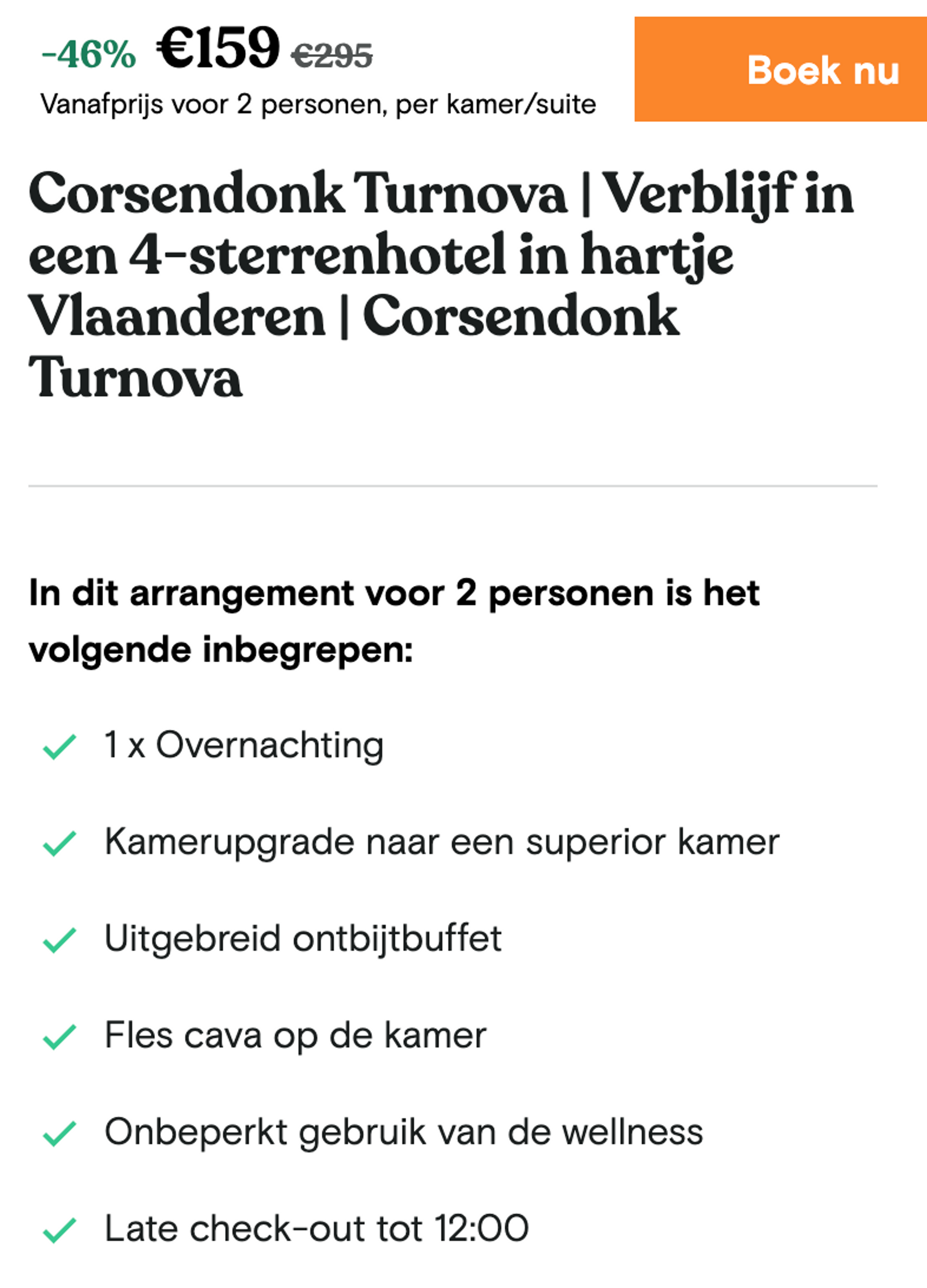Boekingsvoorbeeld