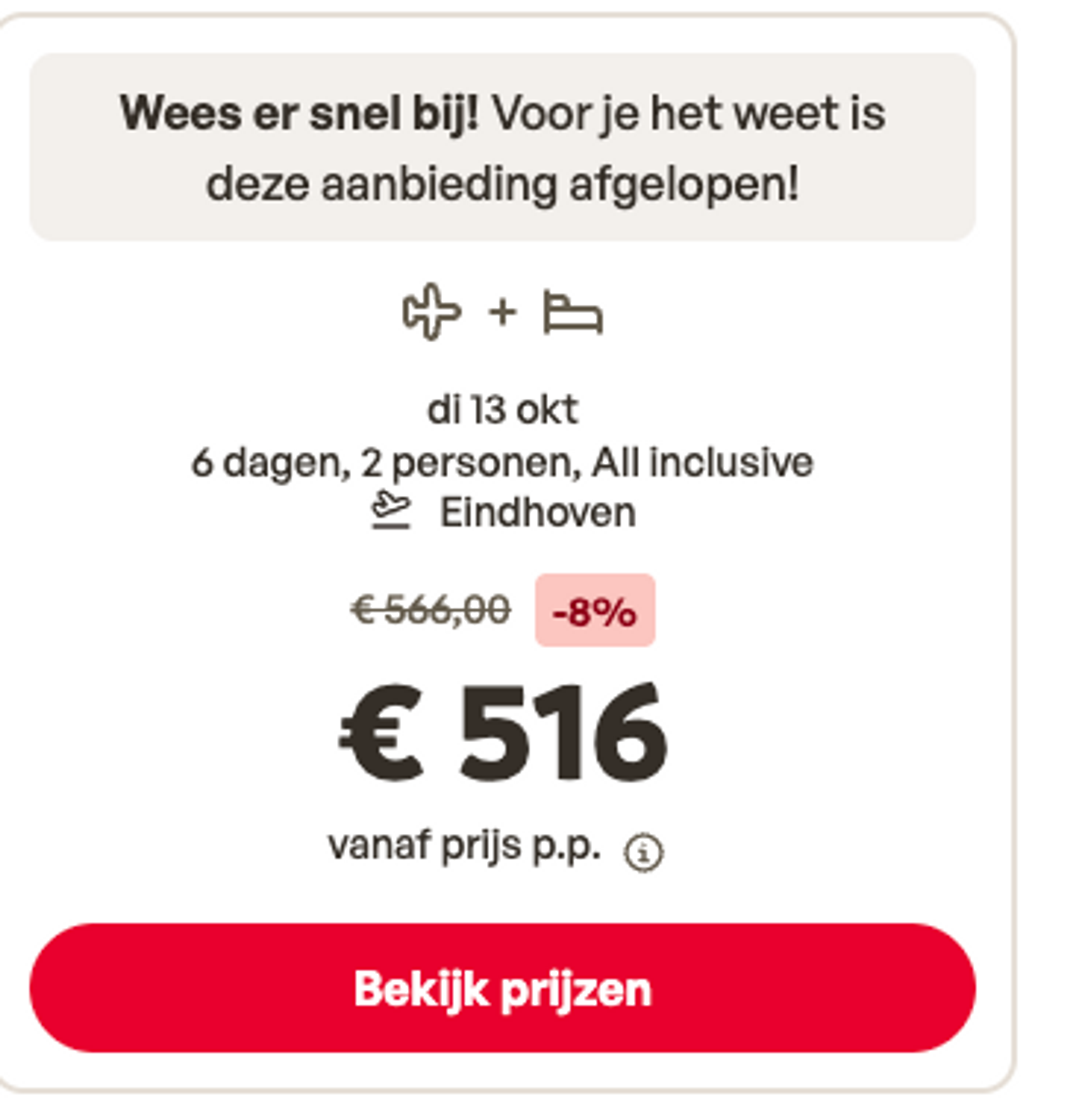 Boekingsvoorbeeld