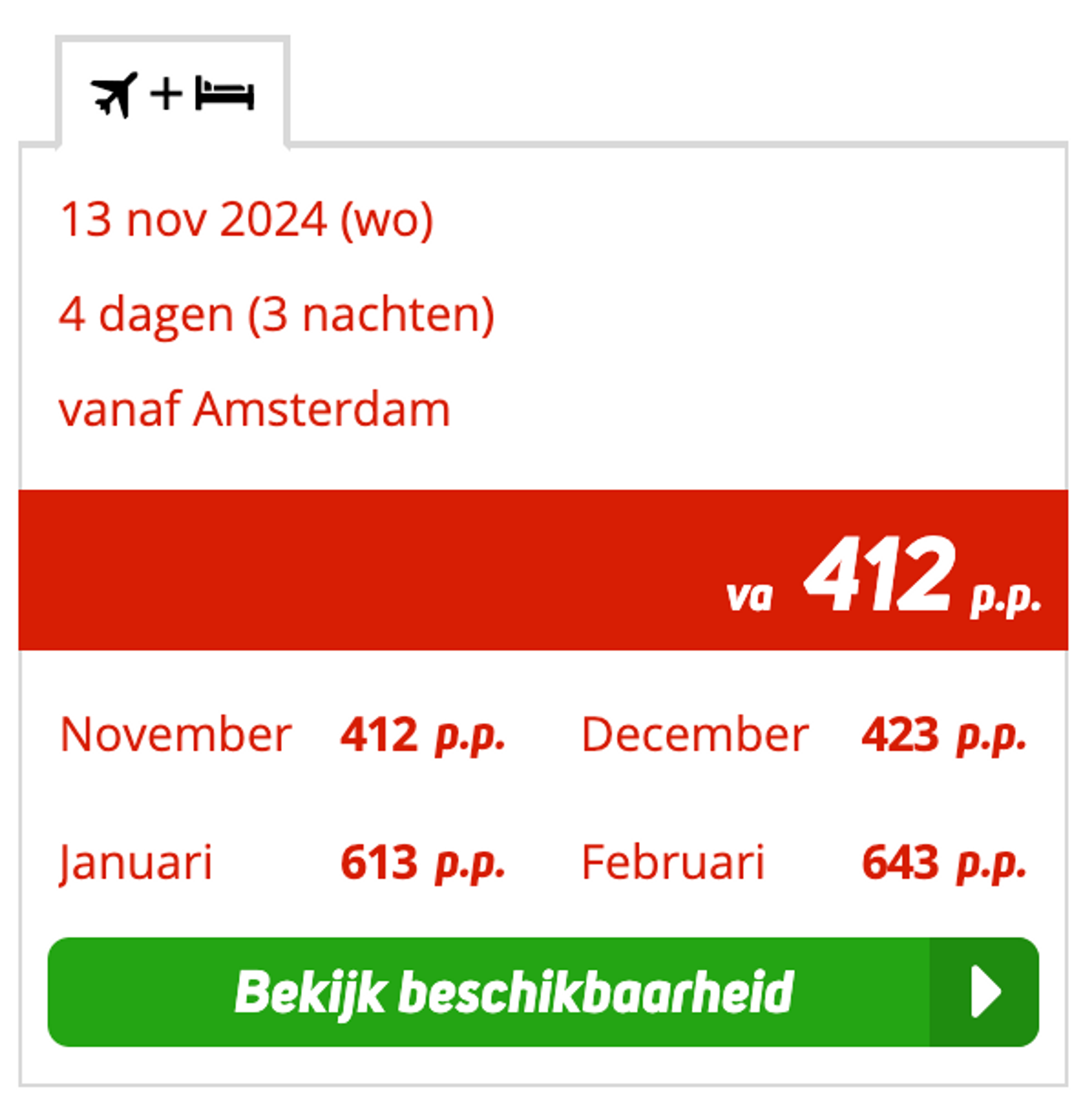 Boekingsvoorbeeld