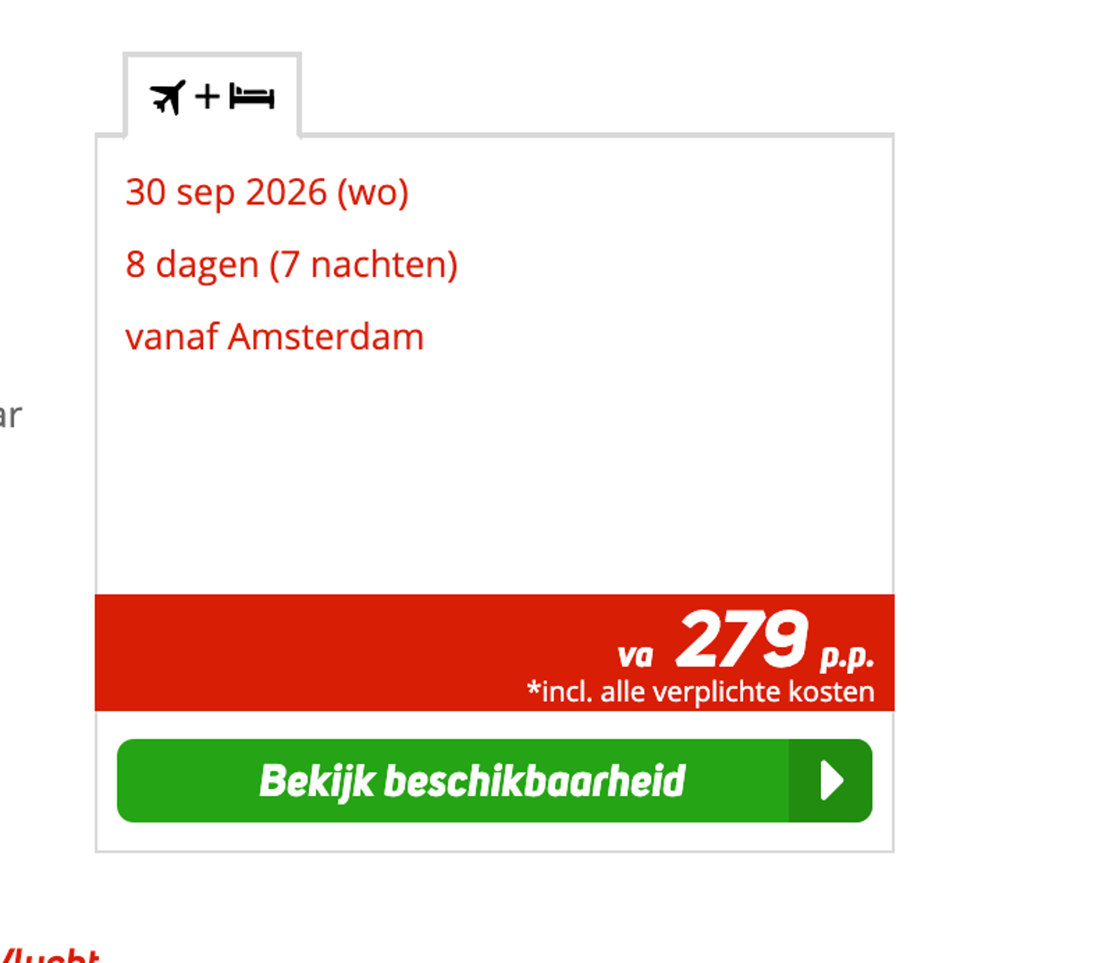 Boekingsvoorbeeld