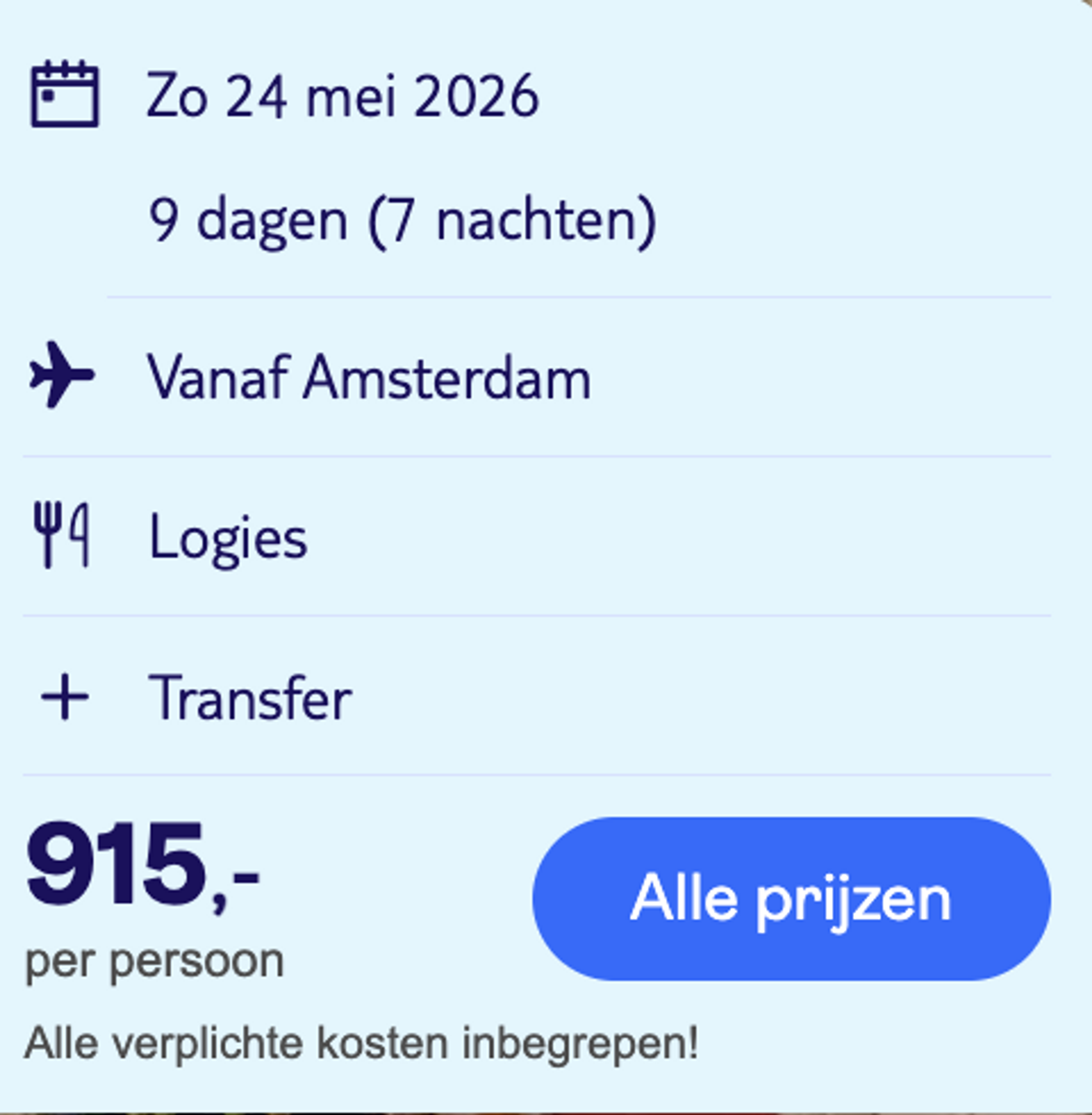 Boekingsvoorbeeld