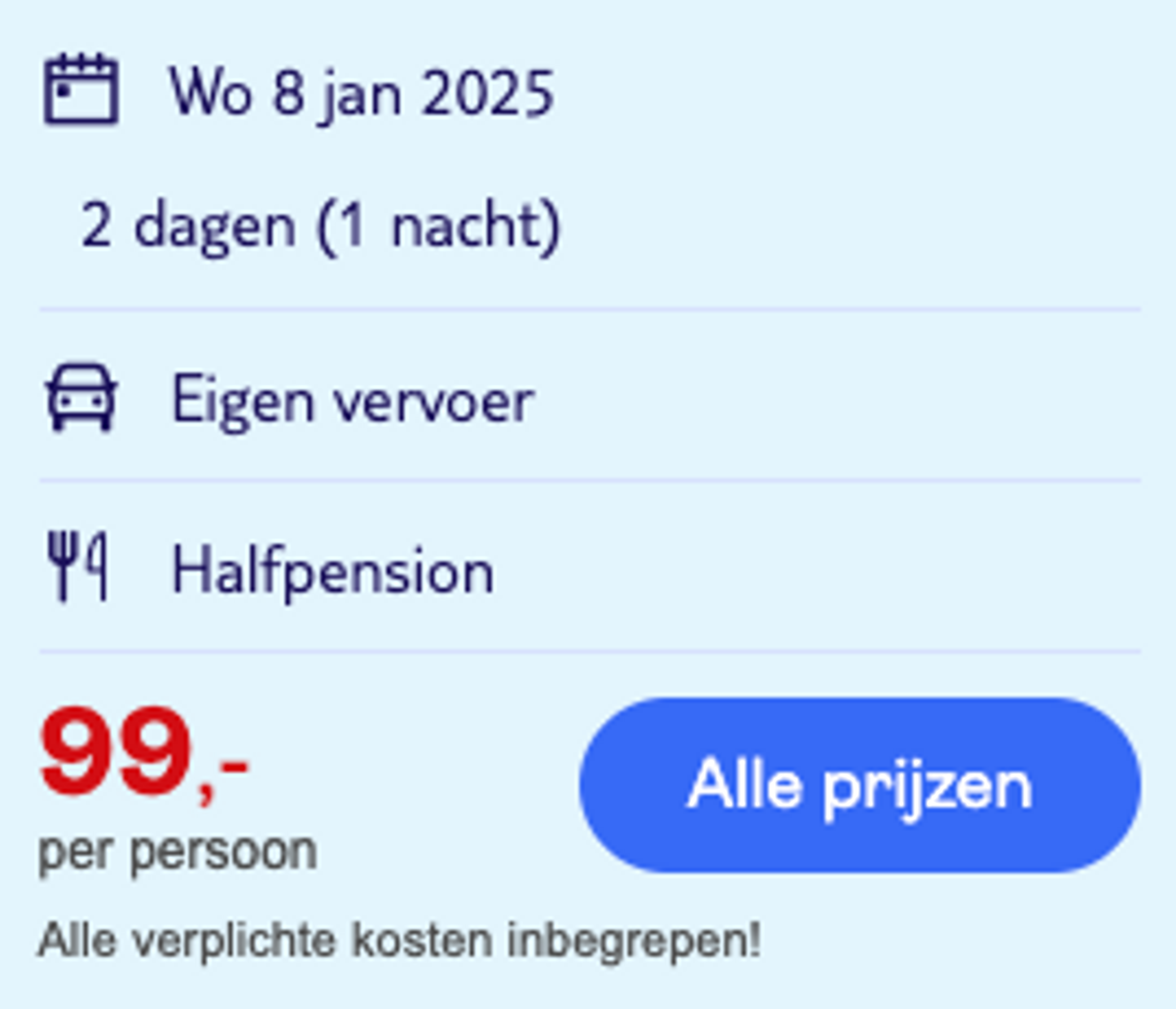 Boekingsvoorbeeld