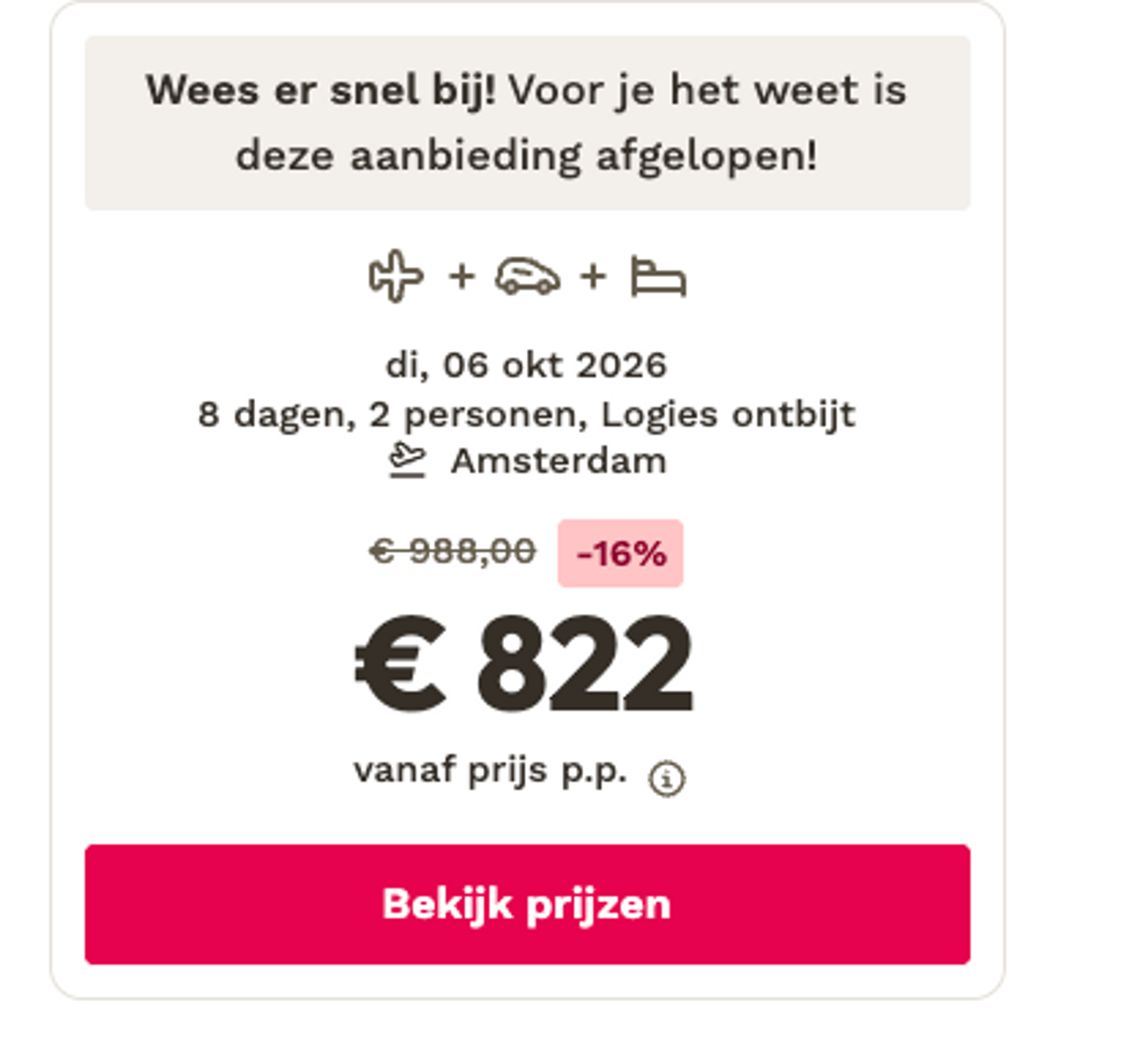 Boekingsvoorbeeld