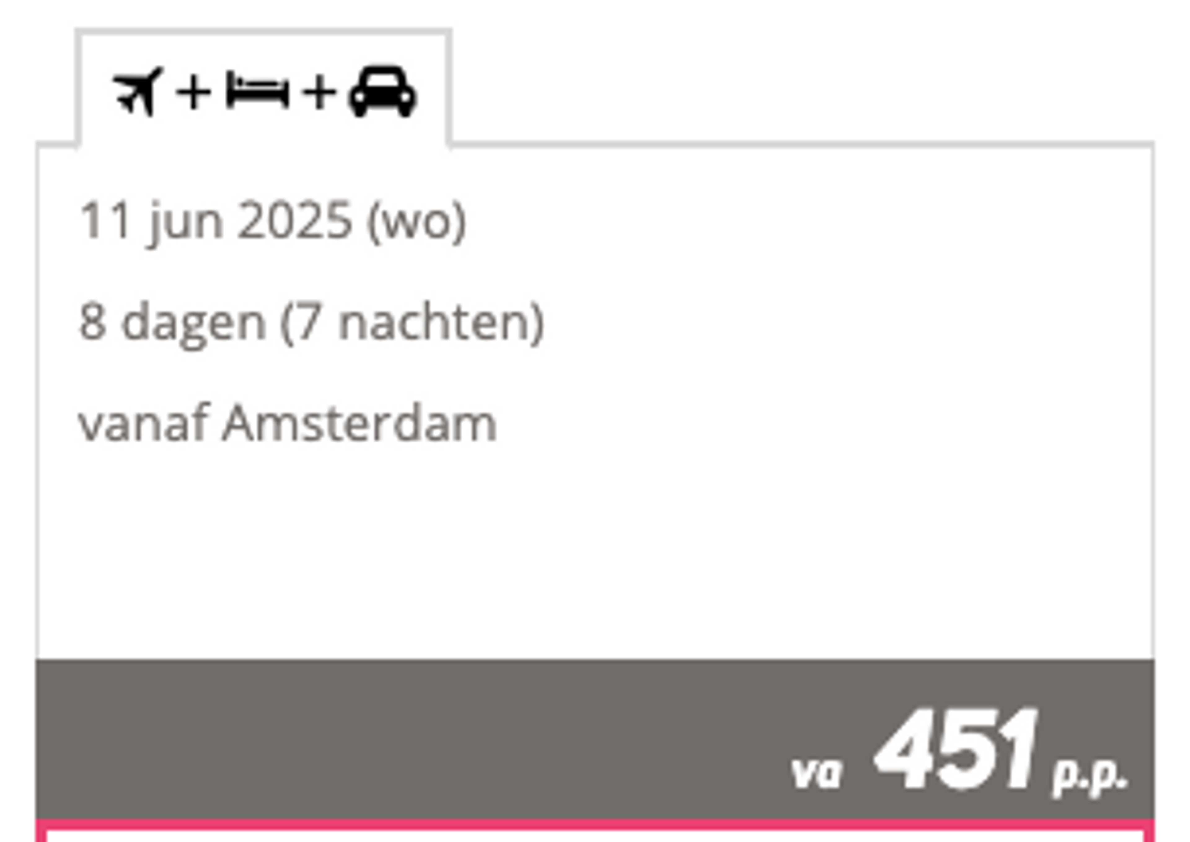 Boekingsvoorbeeld