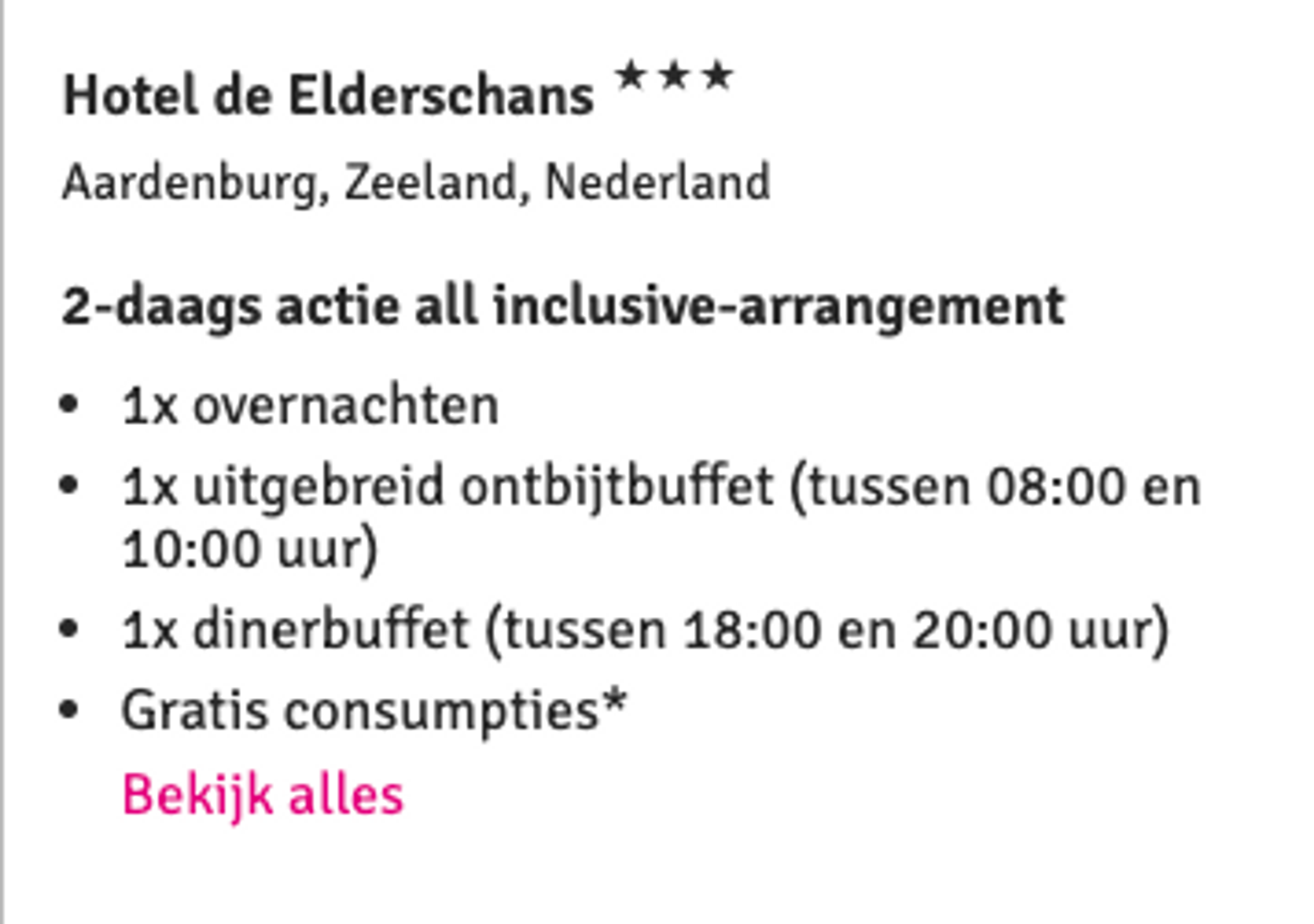 Boekingsvoorbeeld