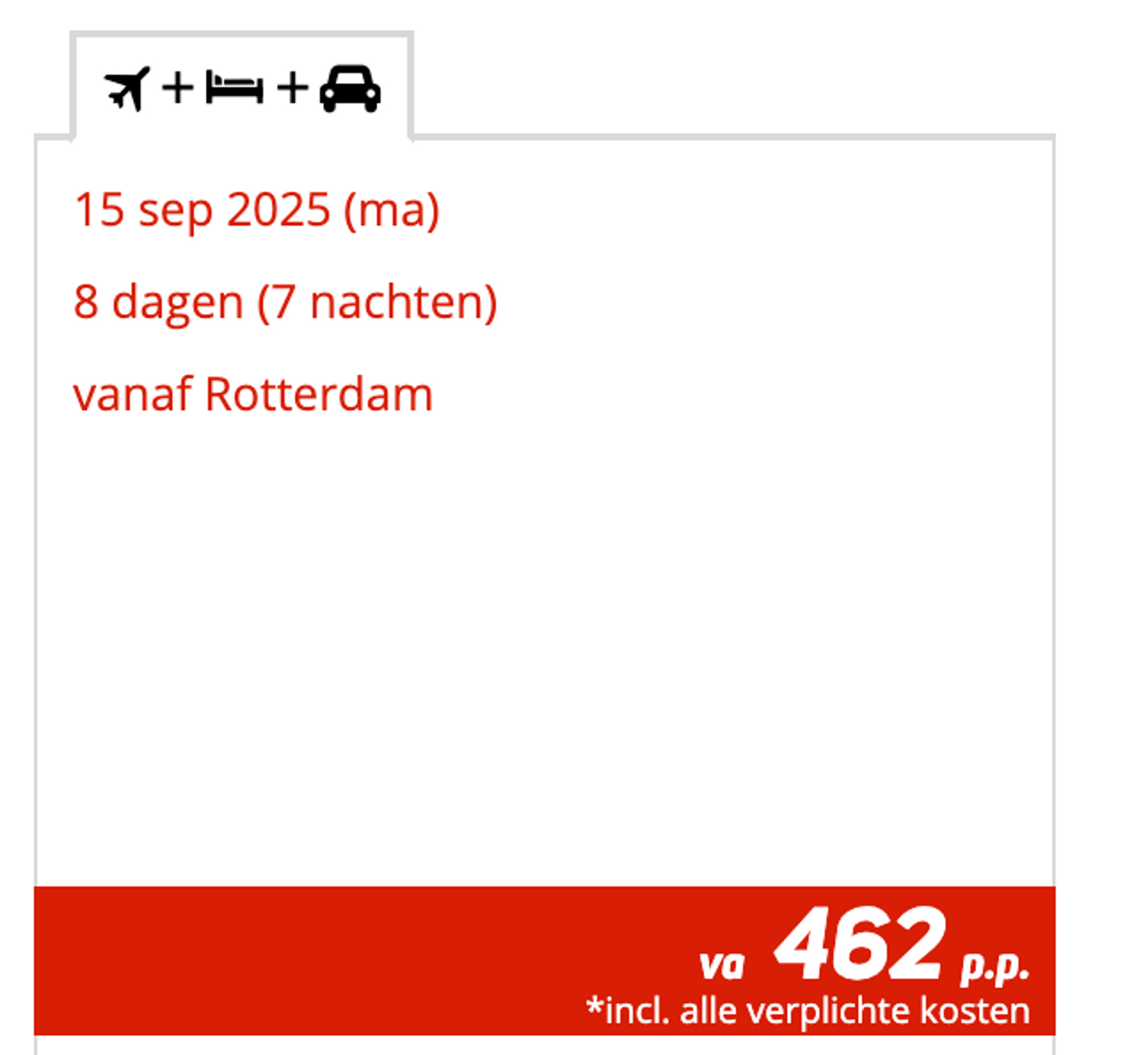 Boekingsvoorbeeld