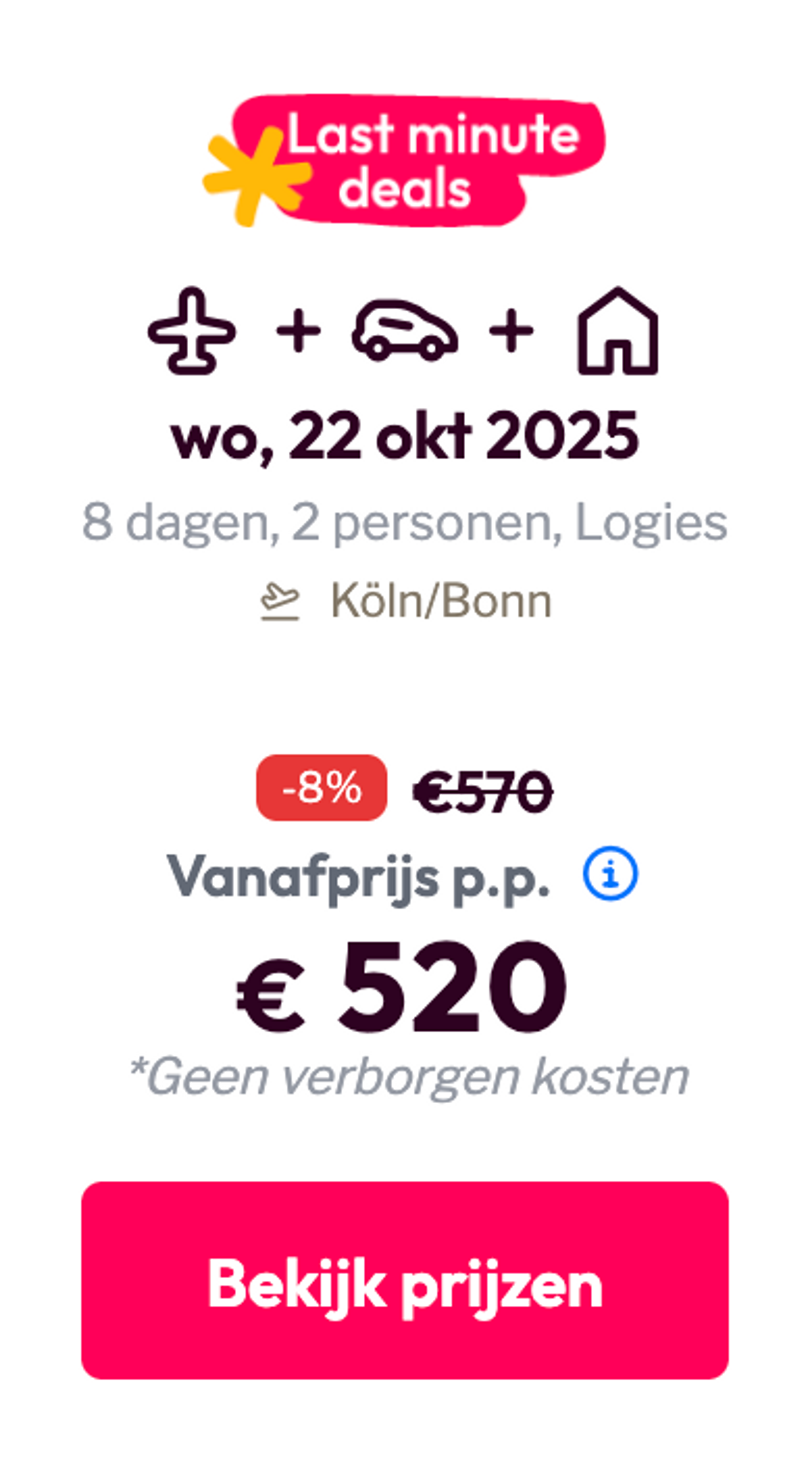 Boekingsvoorbeeld