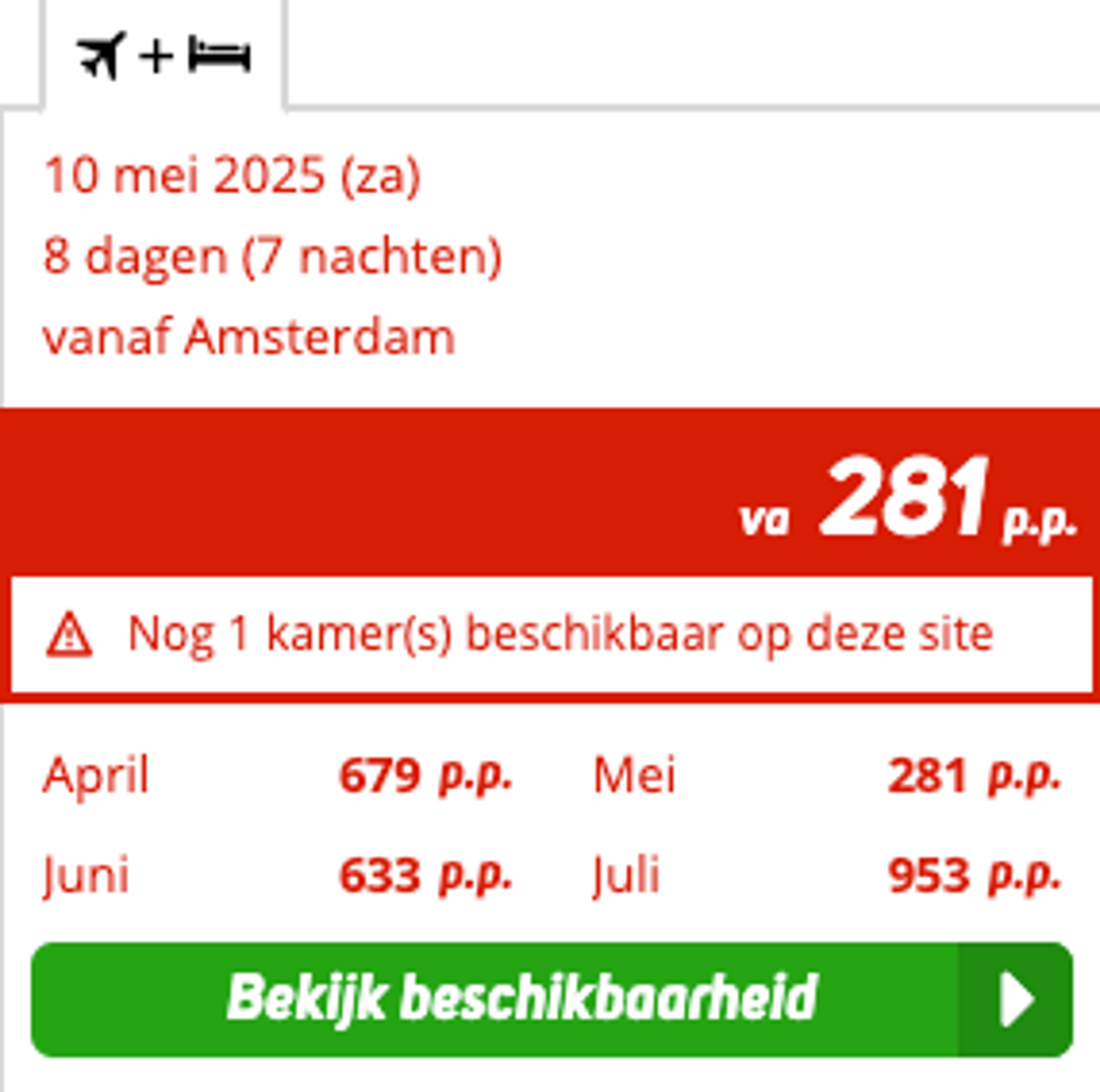 Boekingsvoorbeeld