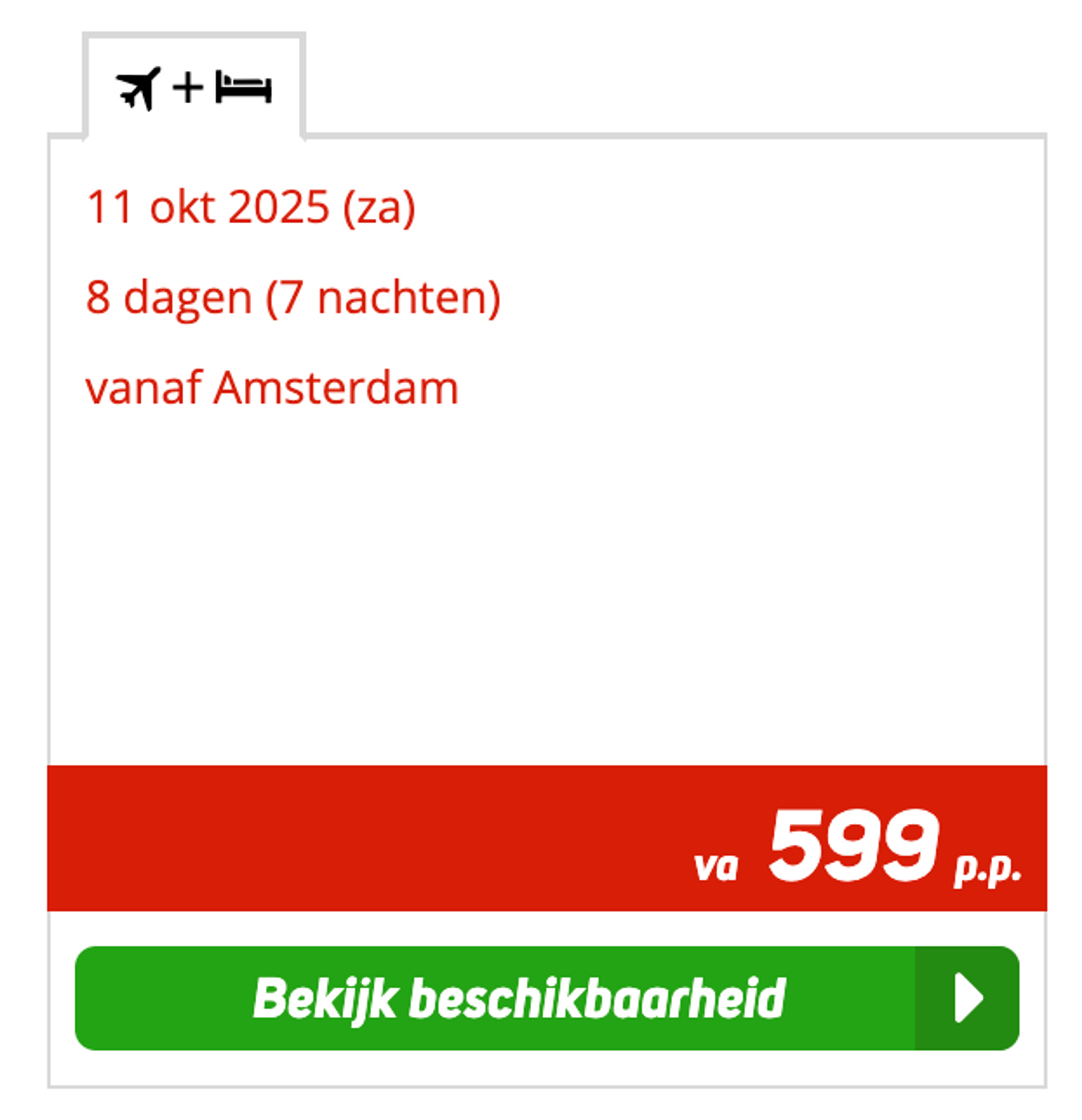 Boekingsvoorbeeld
