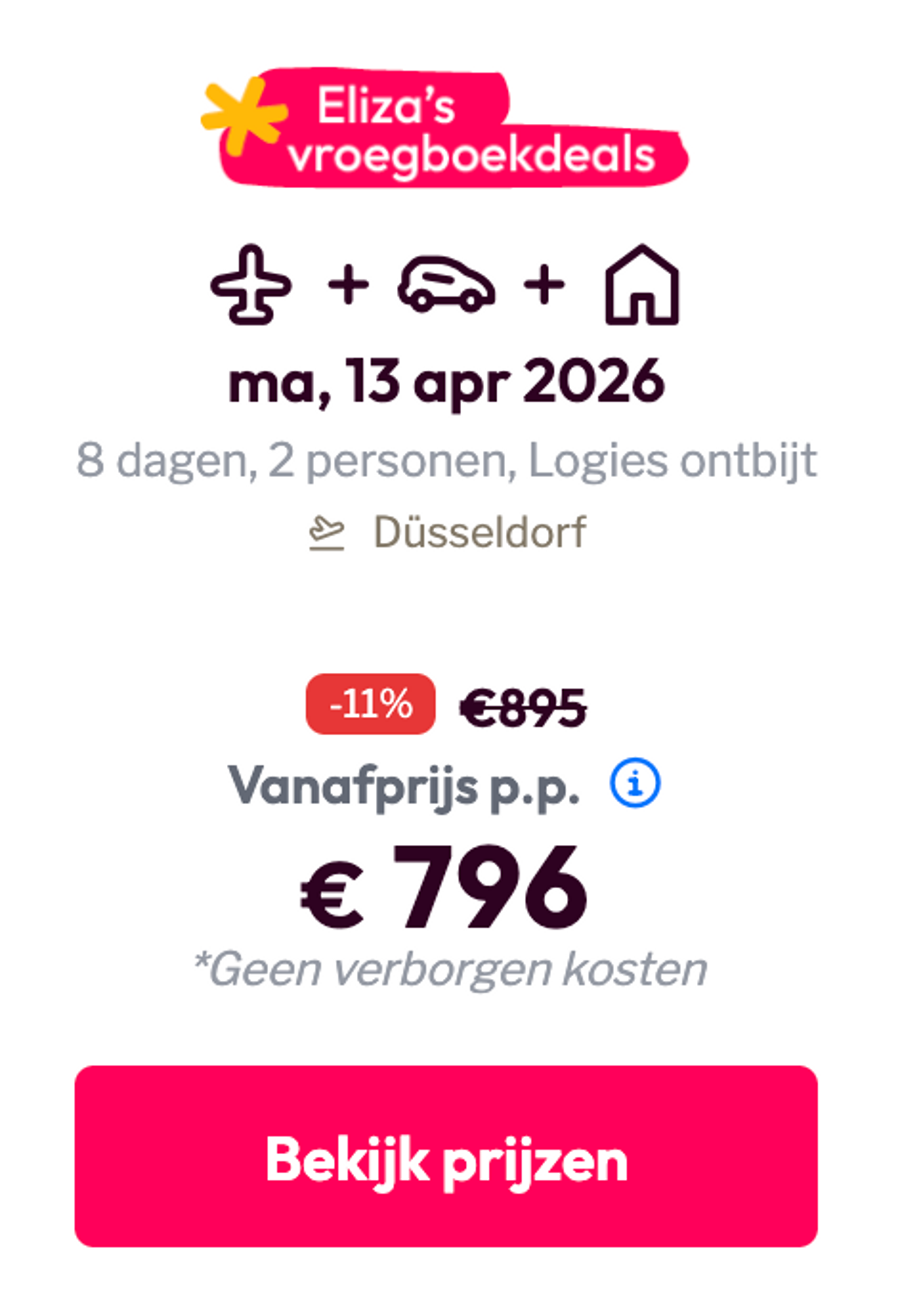 Boekingsvoorbeeld