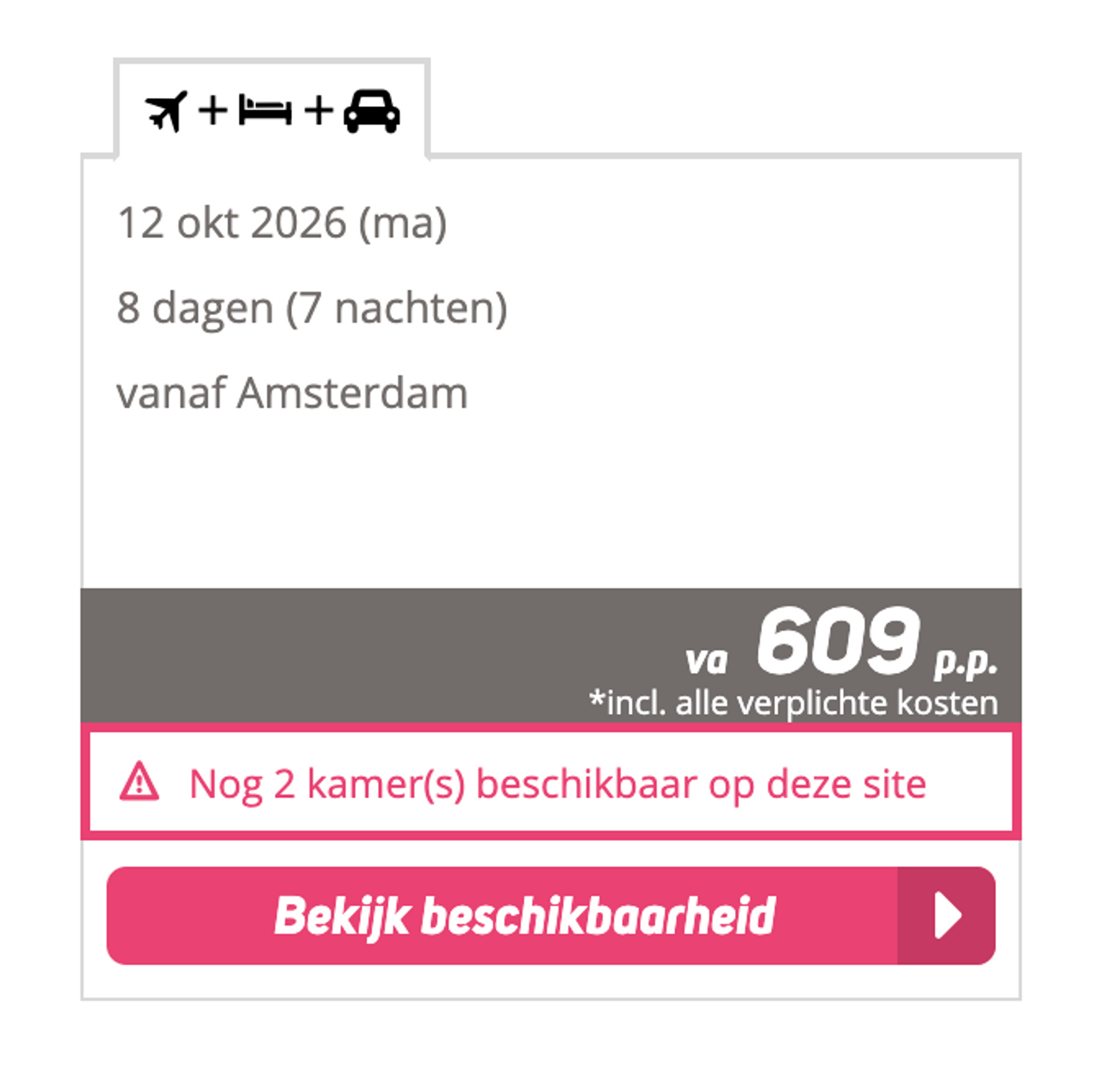 Boekingsvoorbeeld