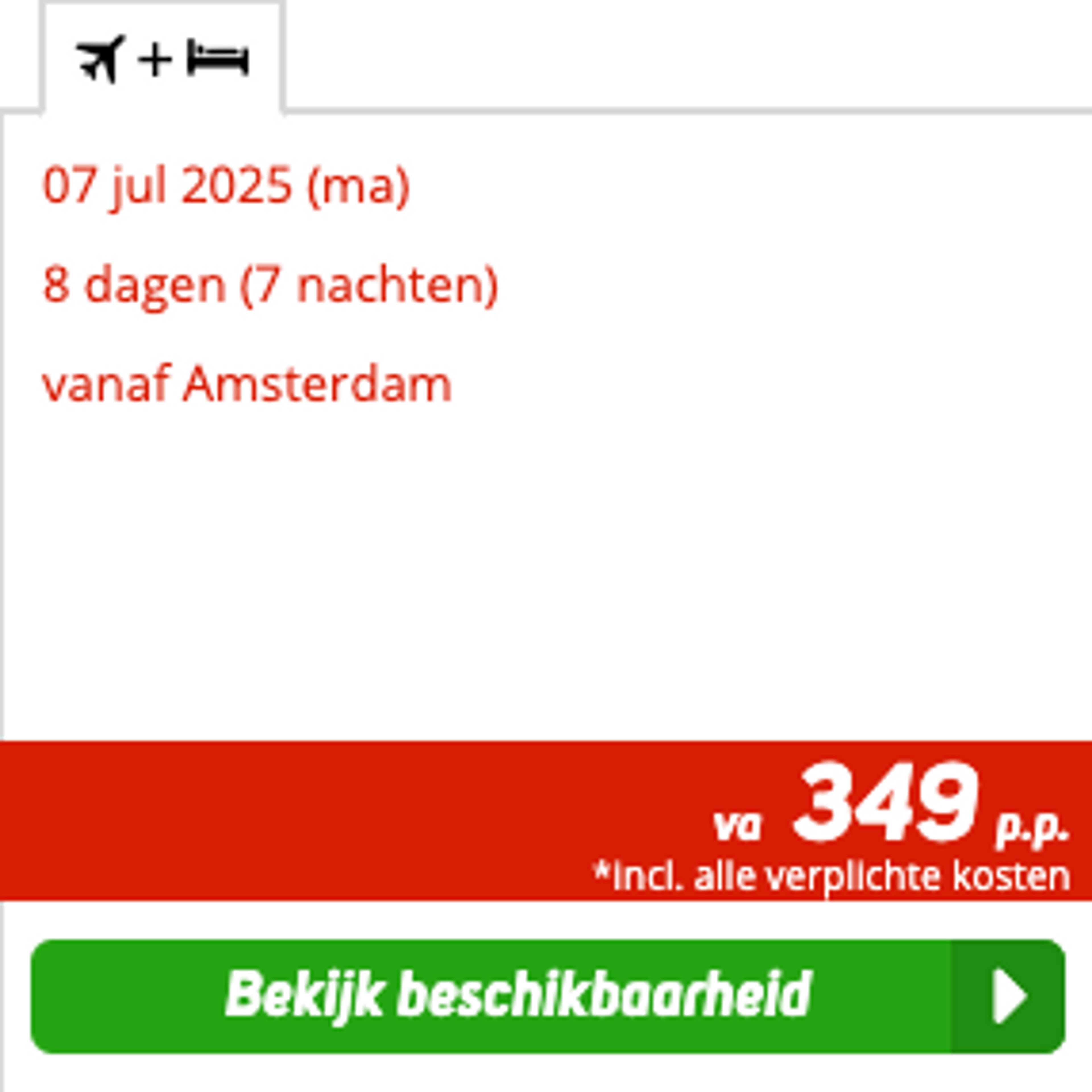 Boekingsvoorbeeld