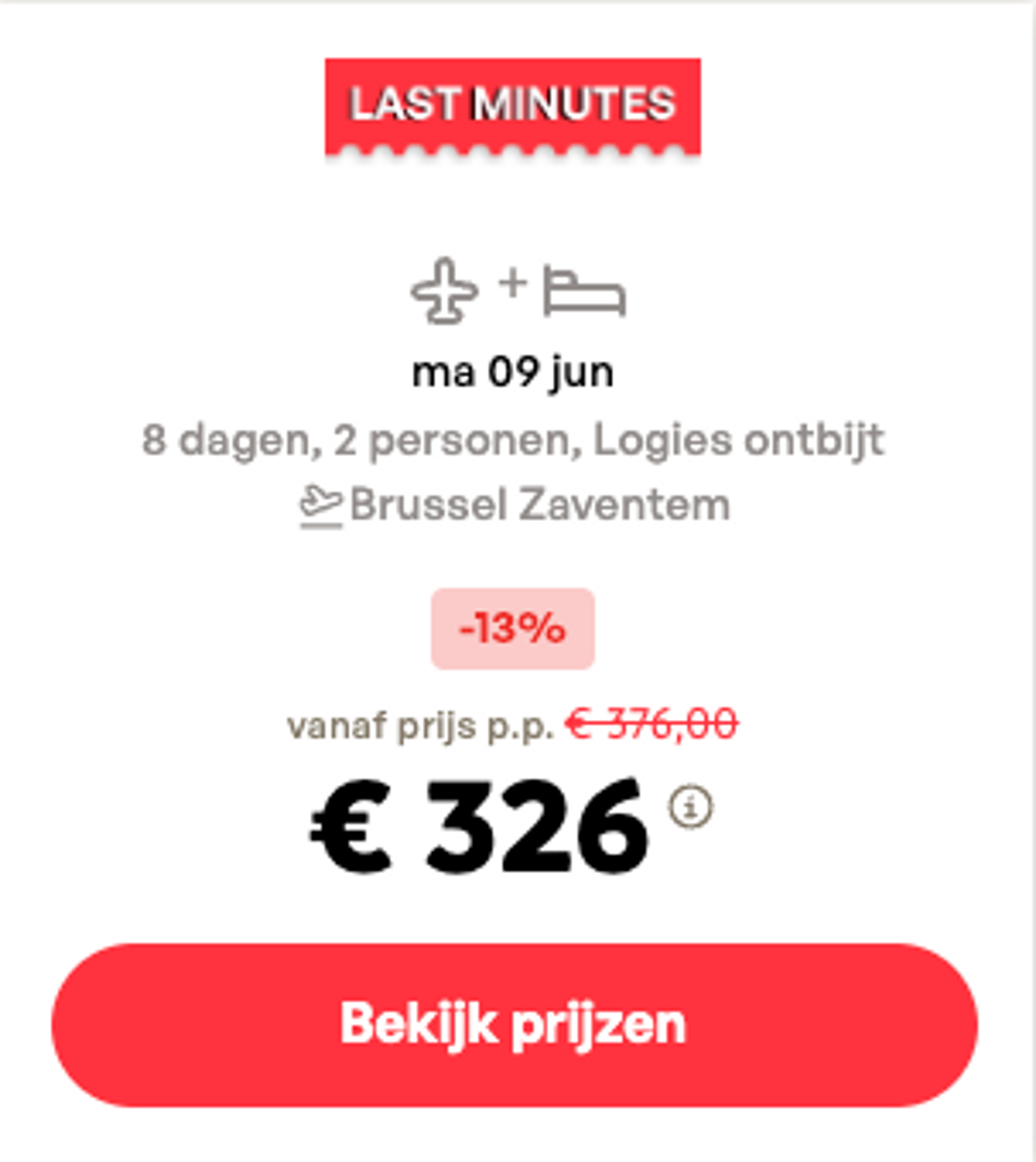 Boekingsvoorbeeld