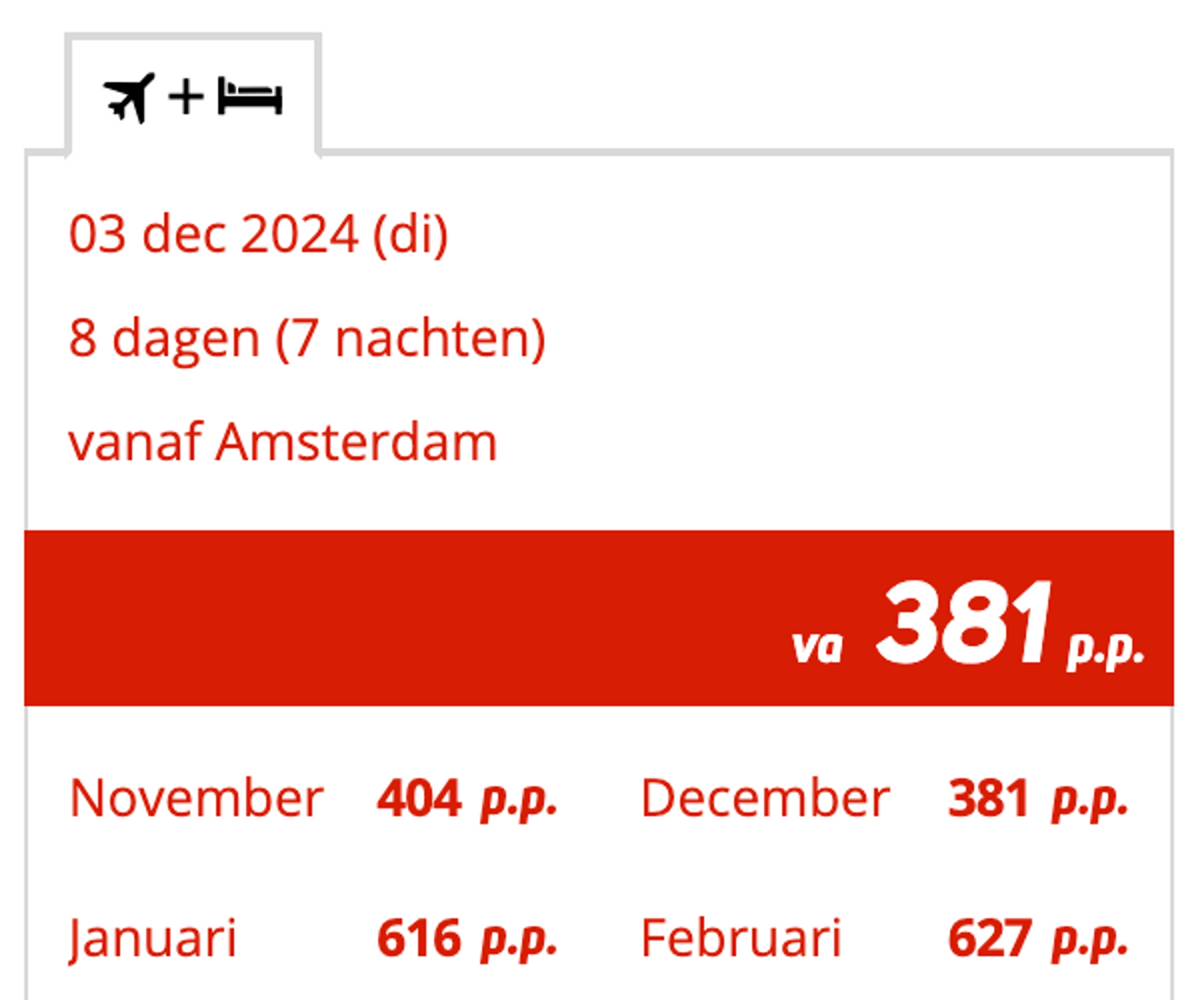 Boekingsvoorbeeld