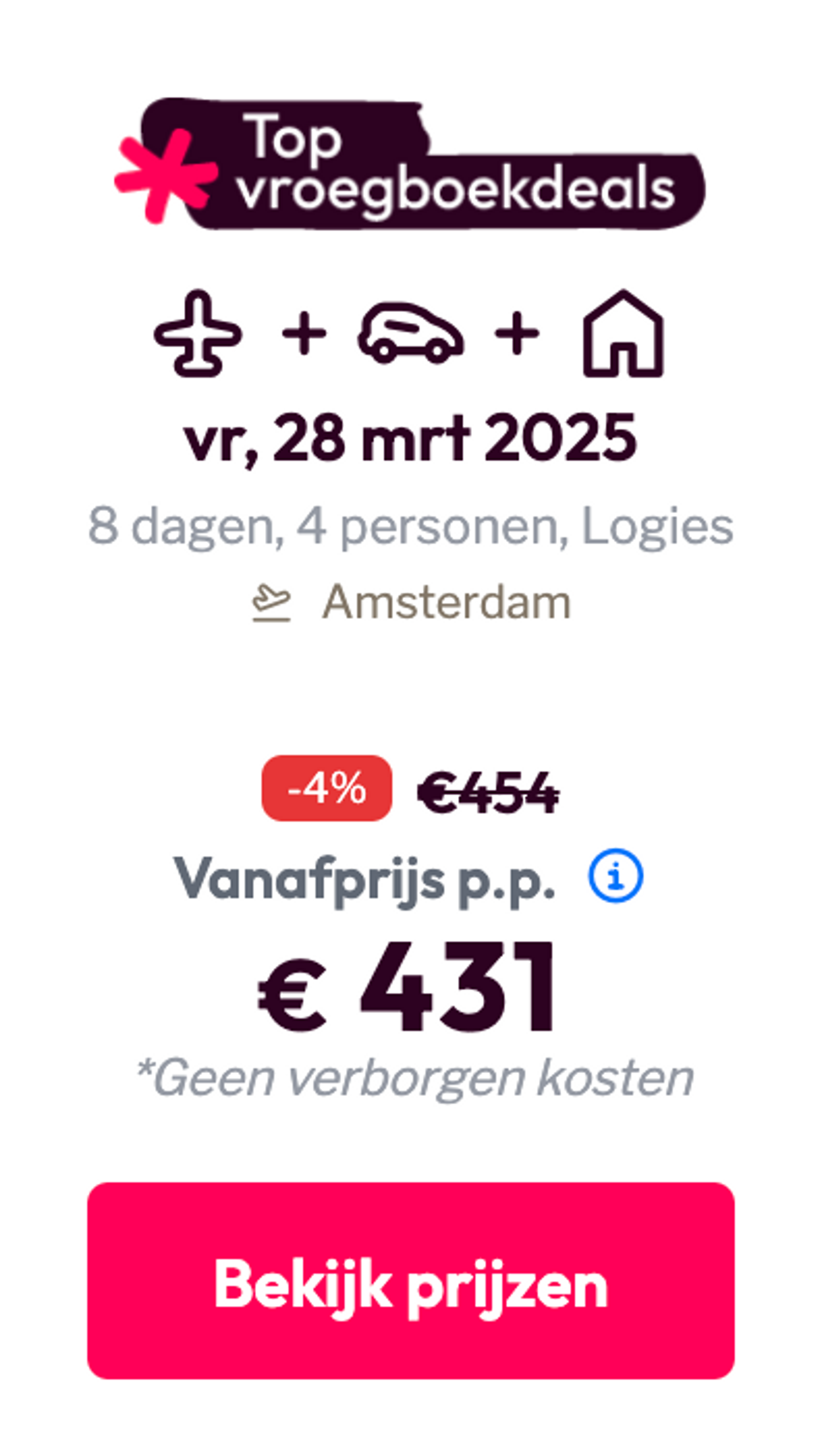 Boekingsvoorbeeld