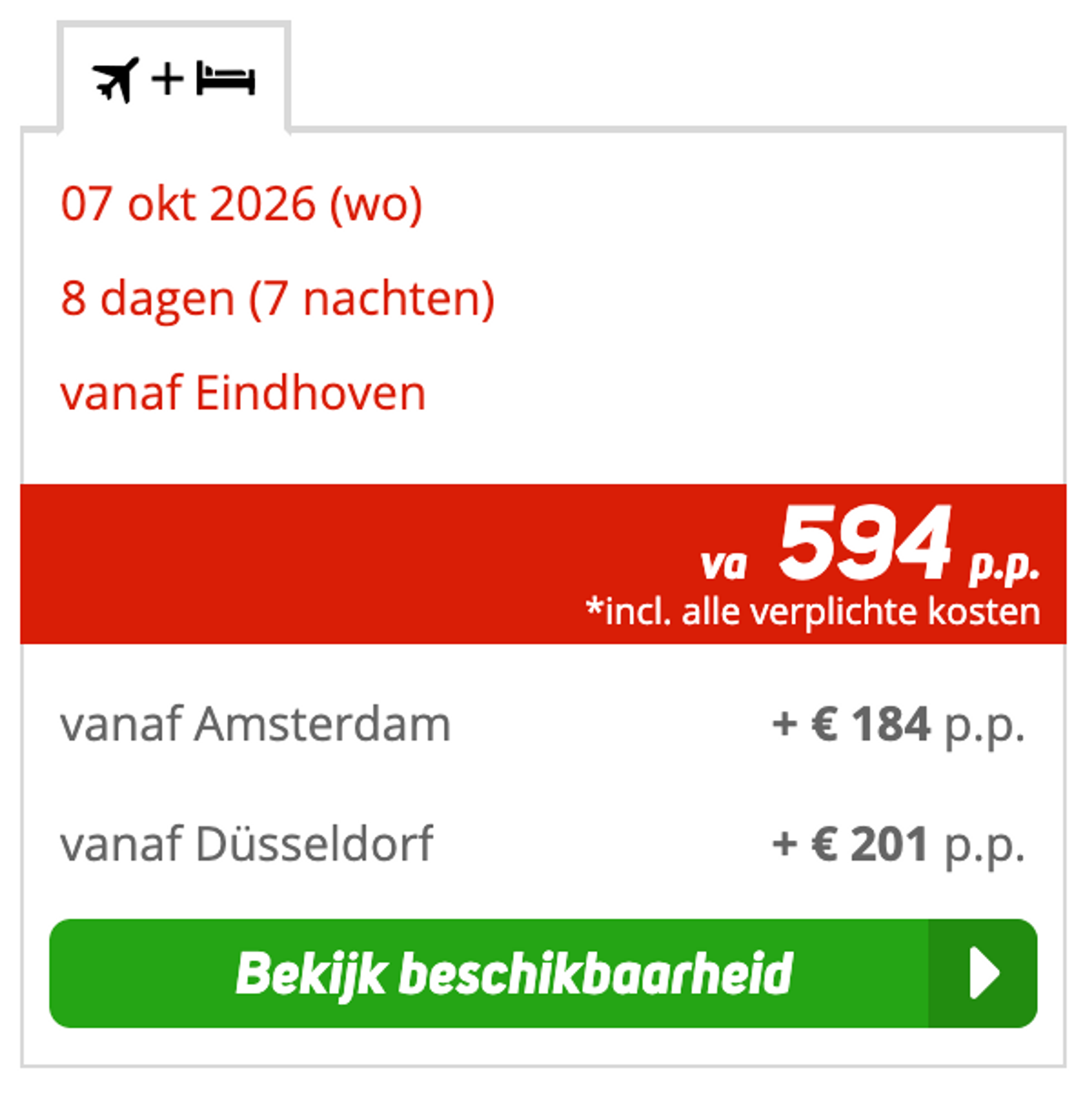 Boekingsvoorbeeld