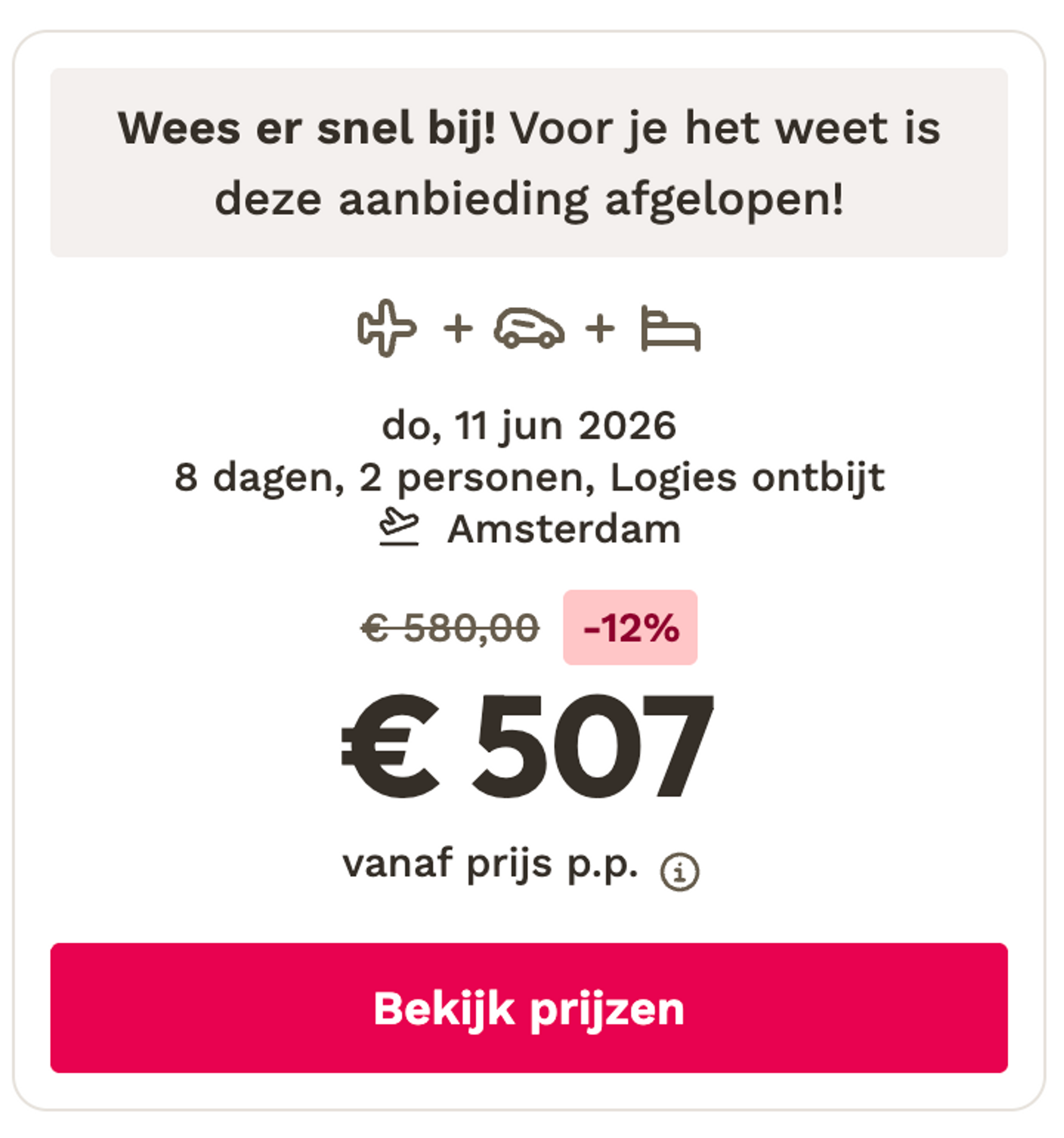 Boekingsvoorbeeld