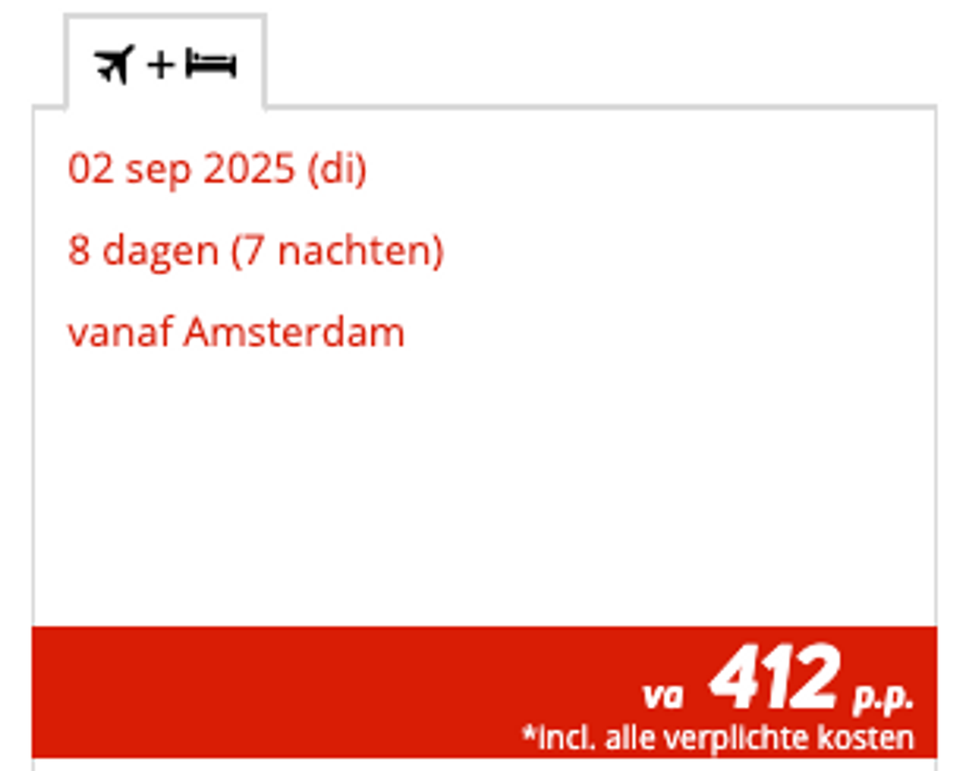 Boekingsvoorbeeld