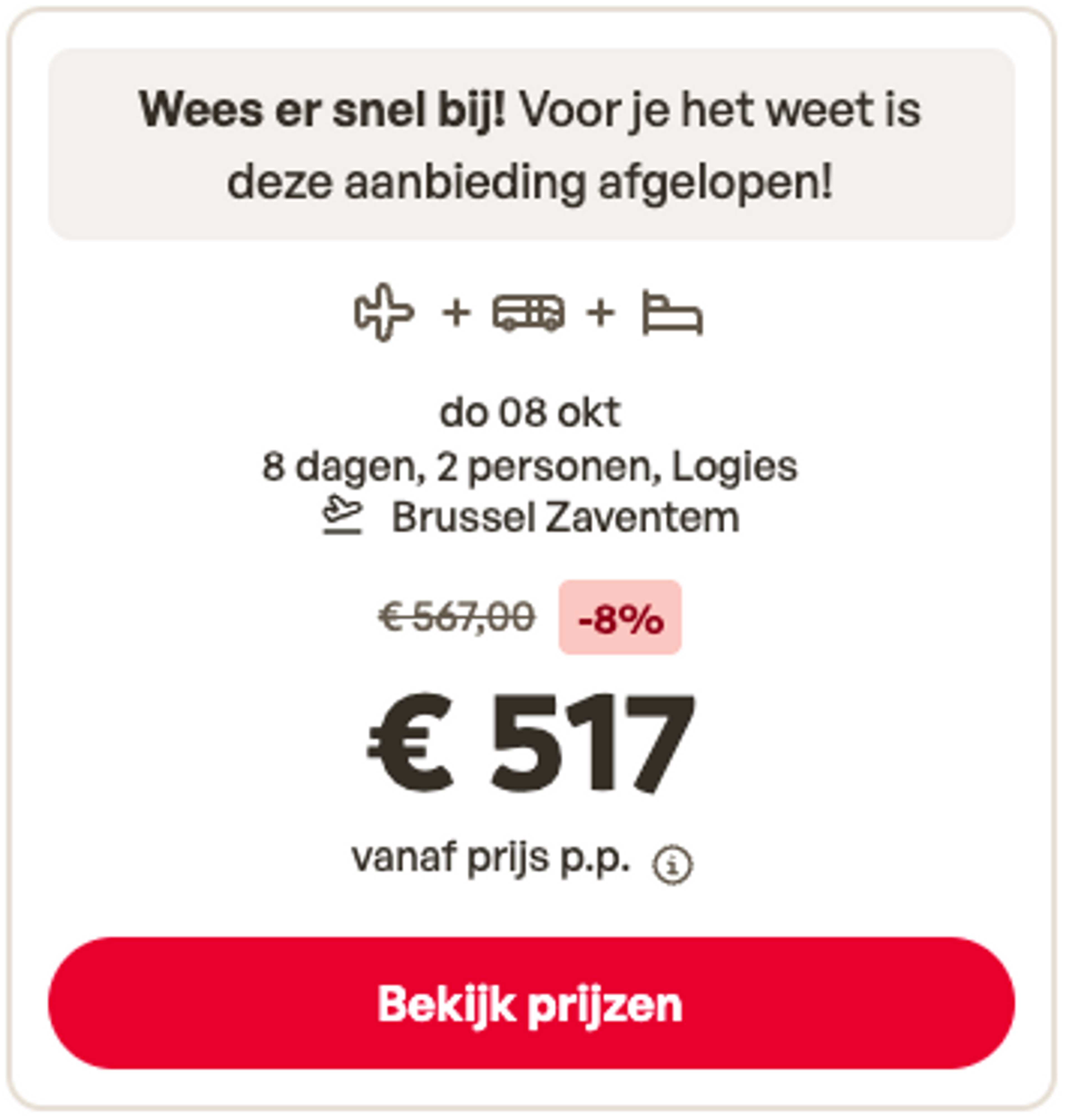Boekingsvoorbeeld