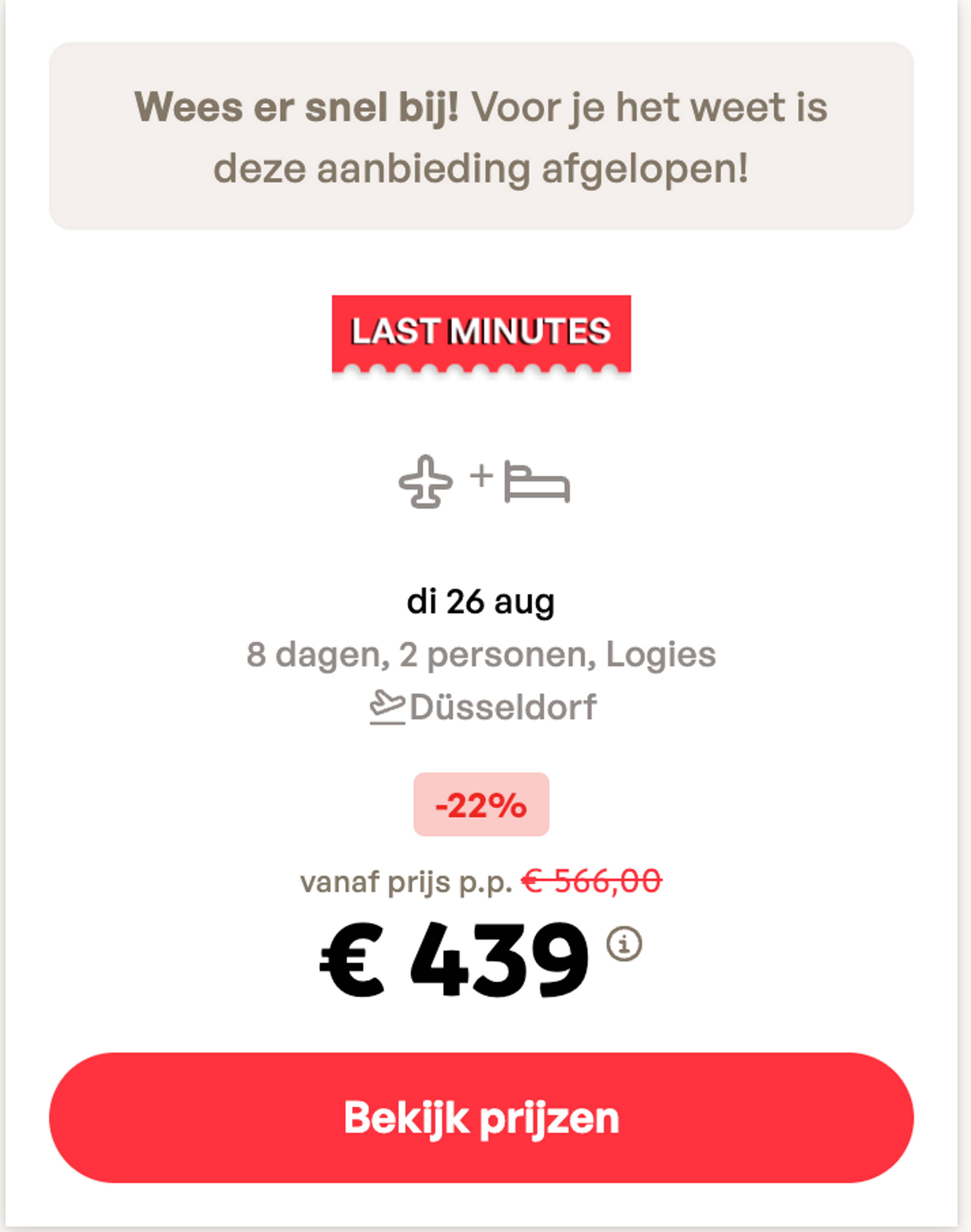 Boekingsvoorbeeld