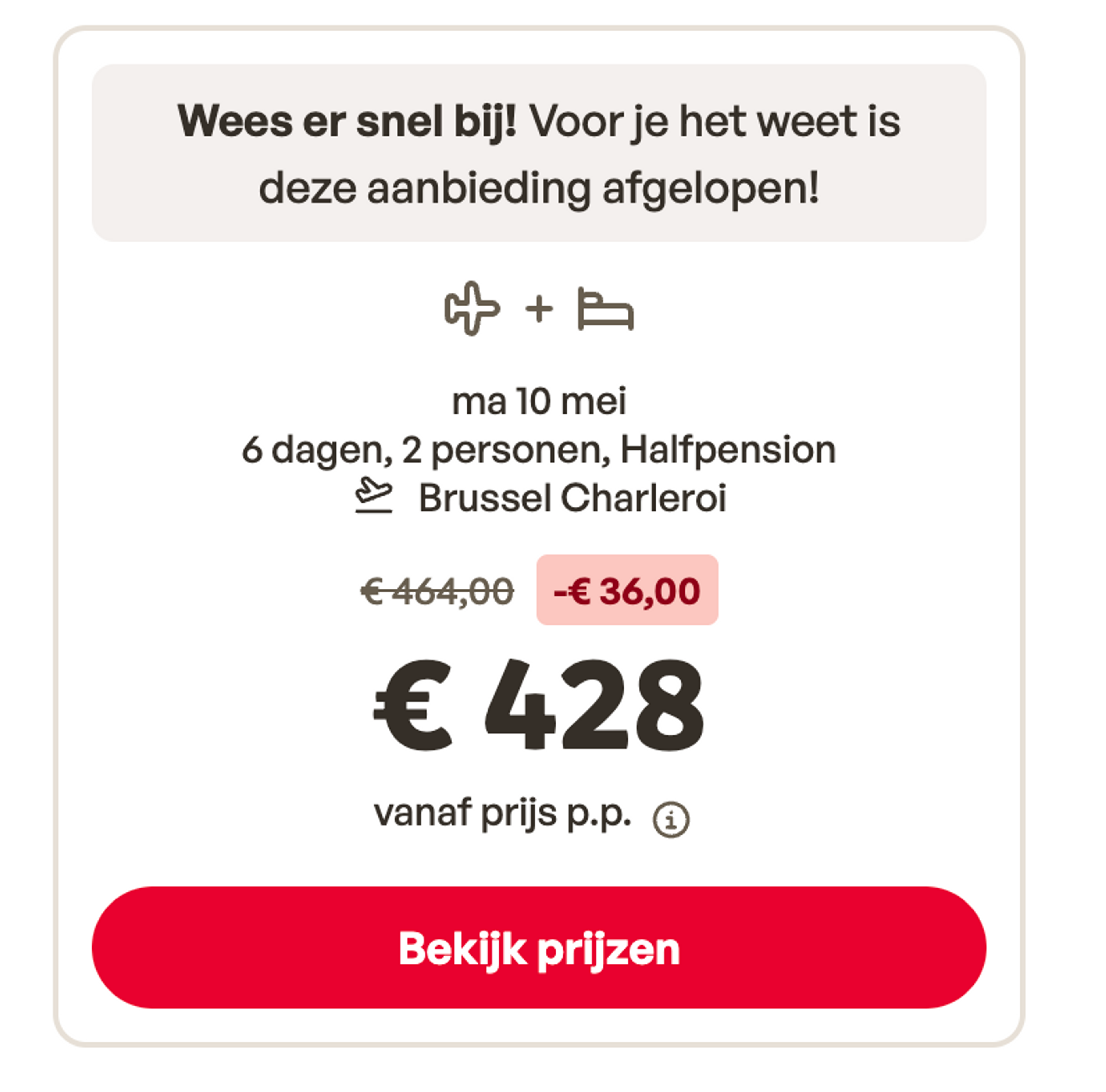 Boekingsvoorbeeld