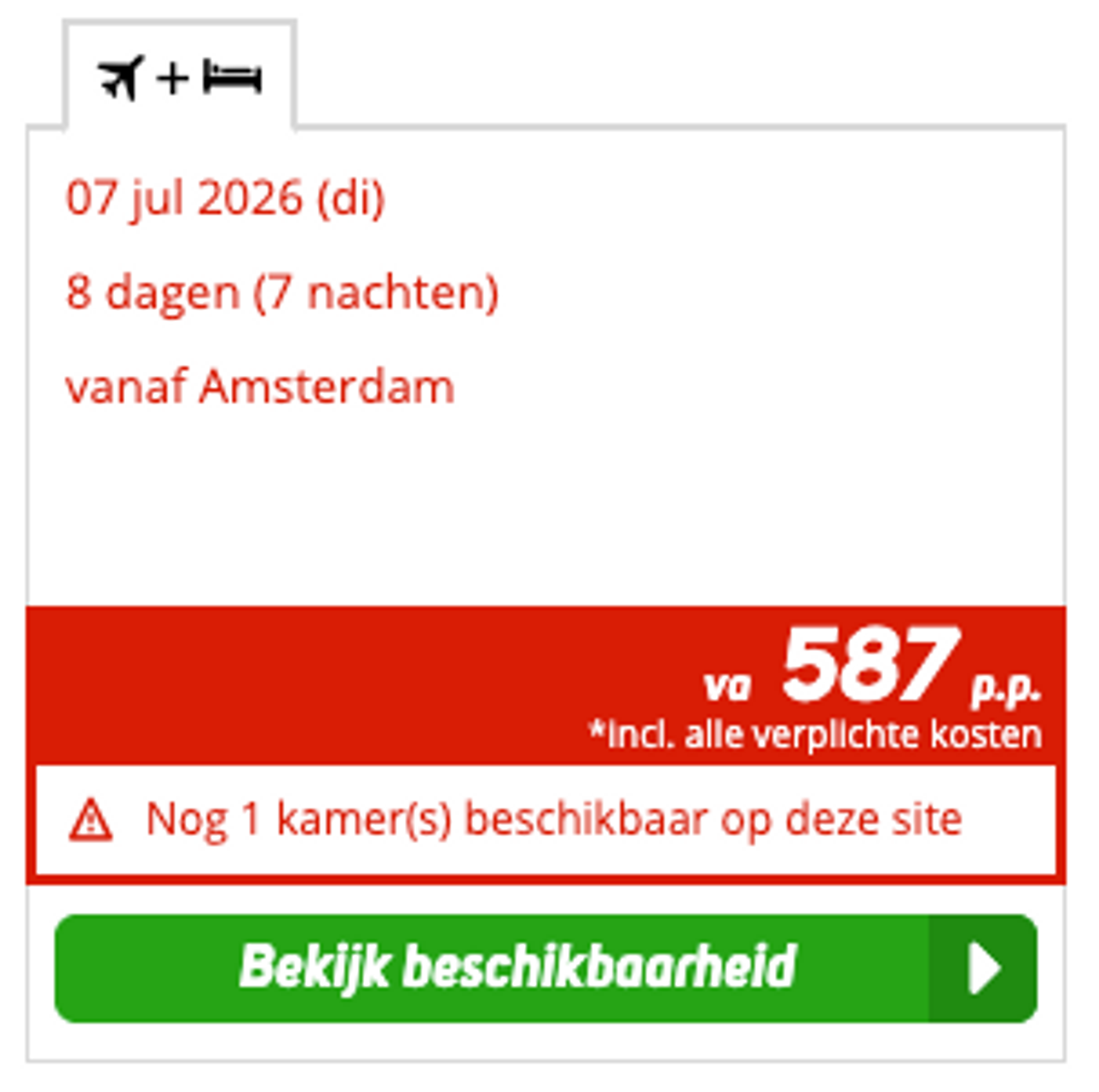 Boekingsvoorbeeld