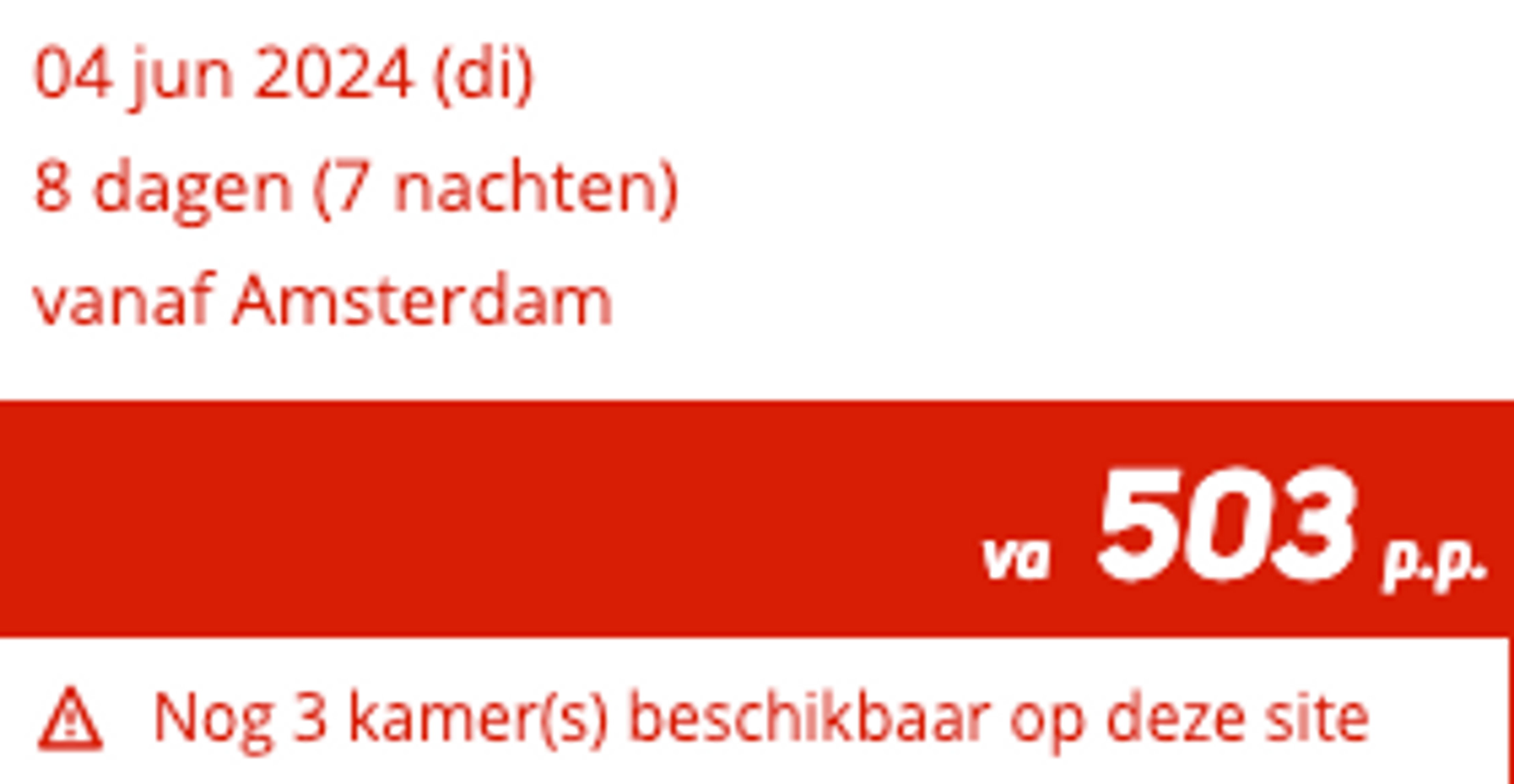 Boekingsvoorbeeld