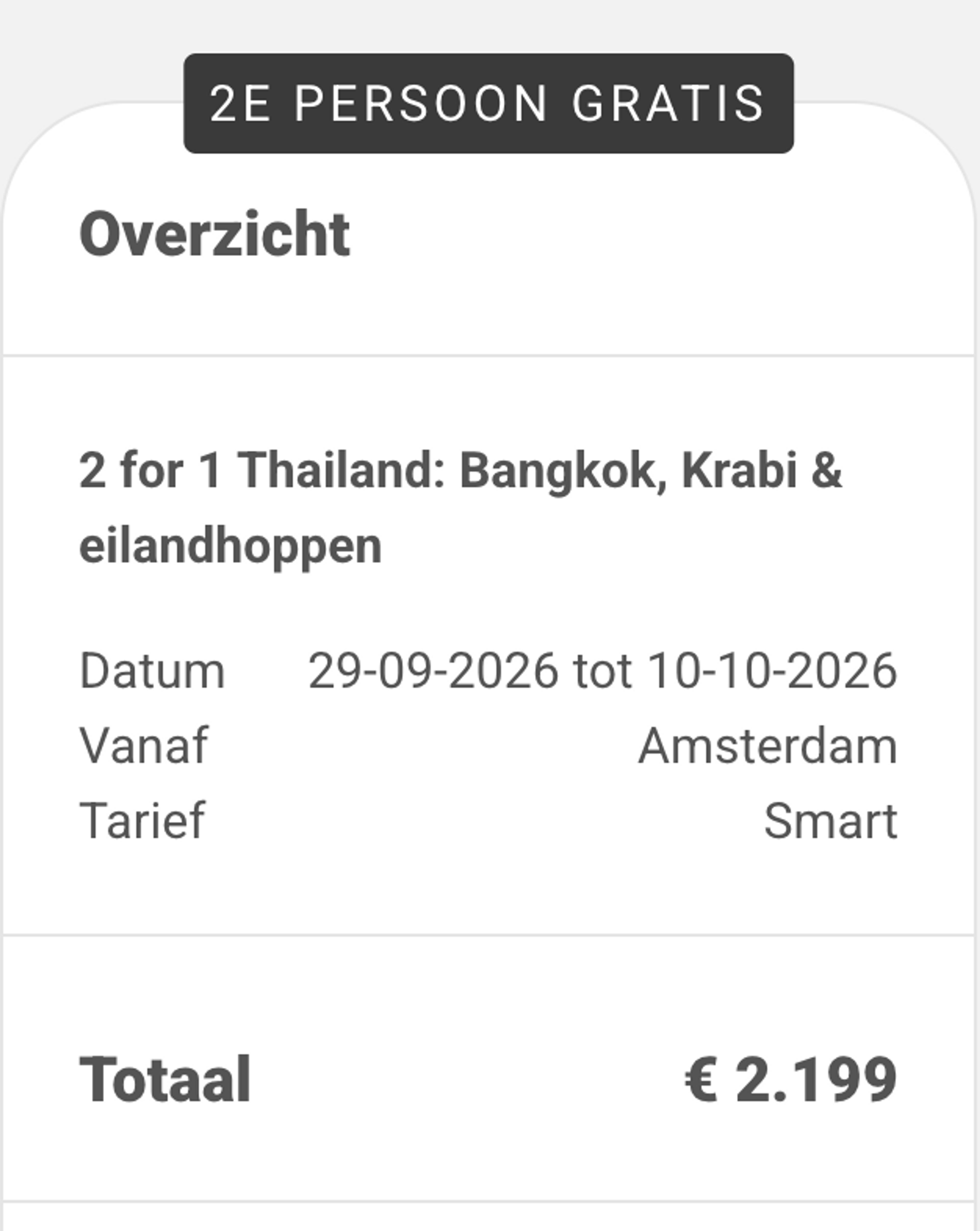 Boekingsvoorbeeld