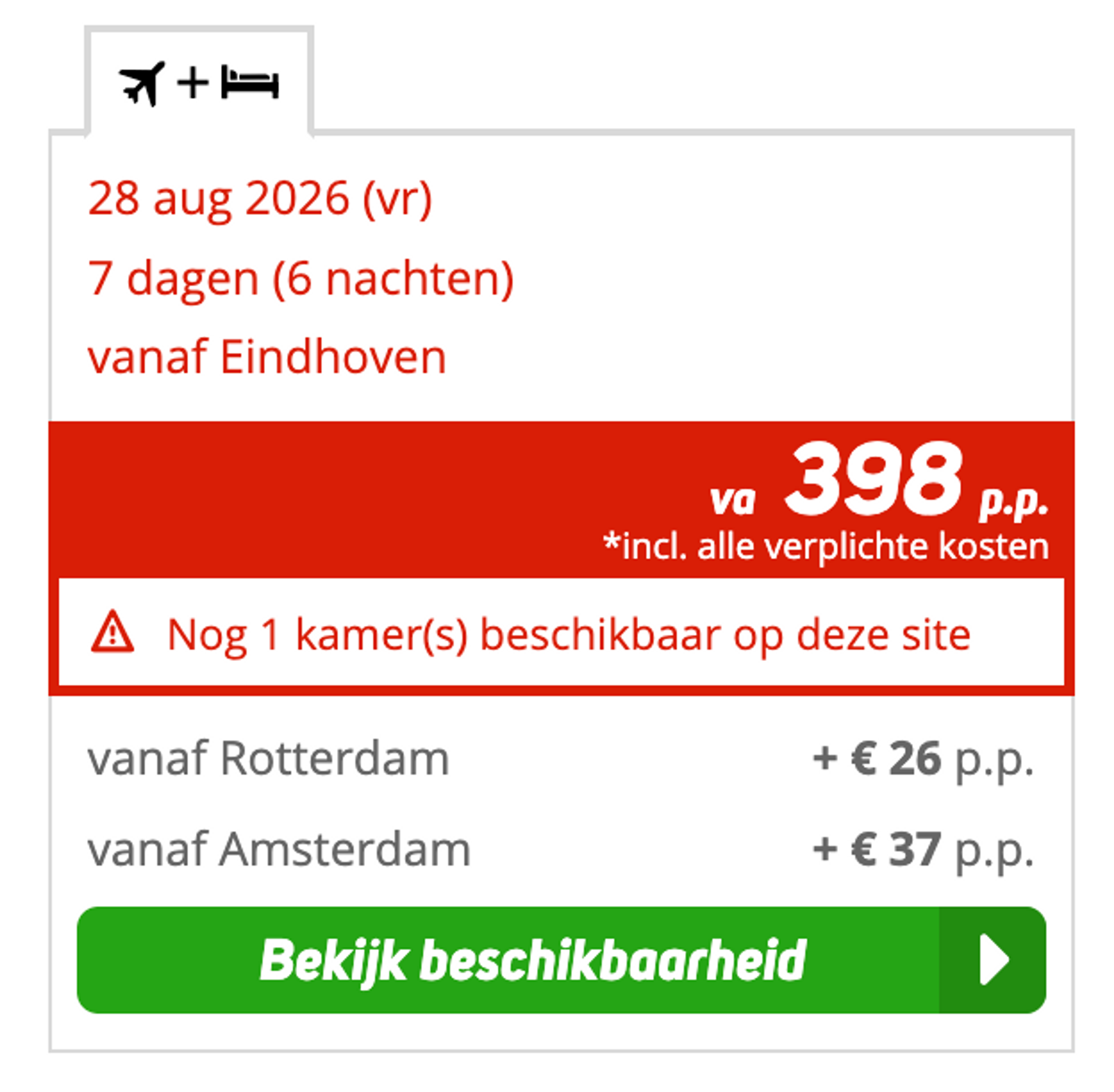 Boekingsvoorbeeld