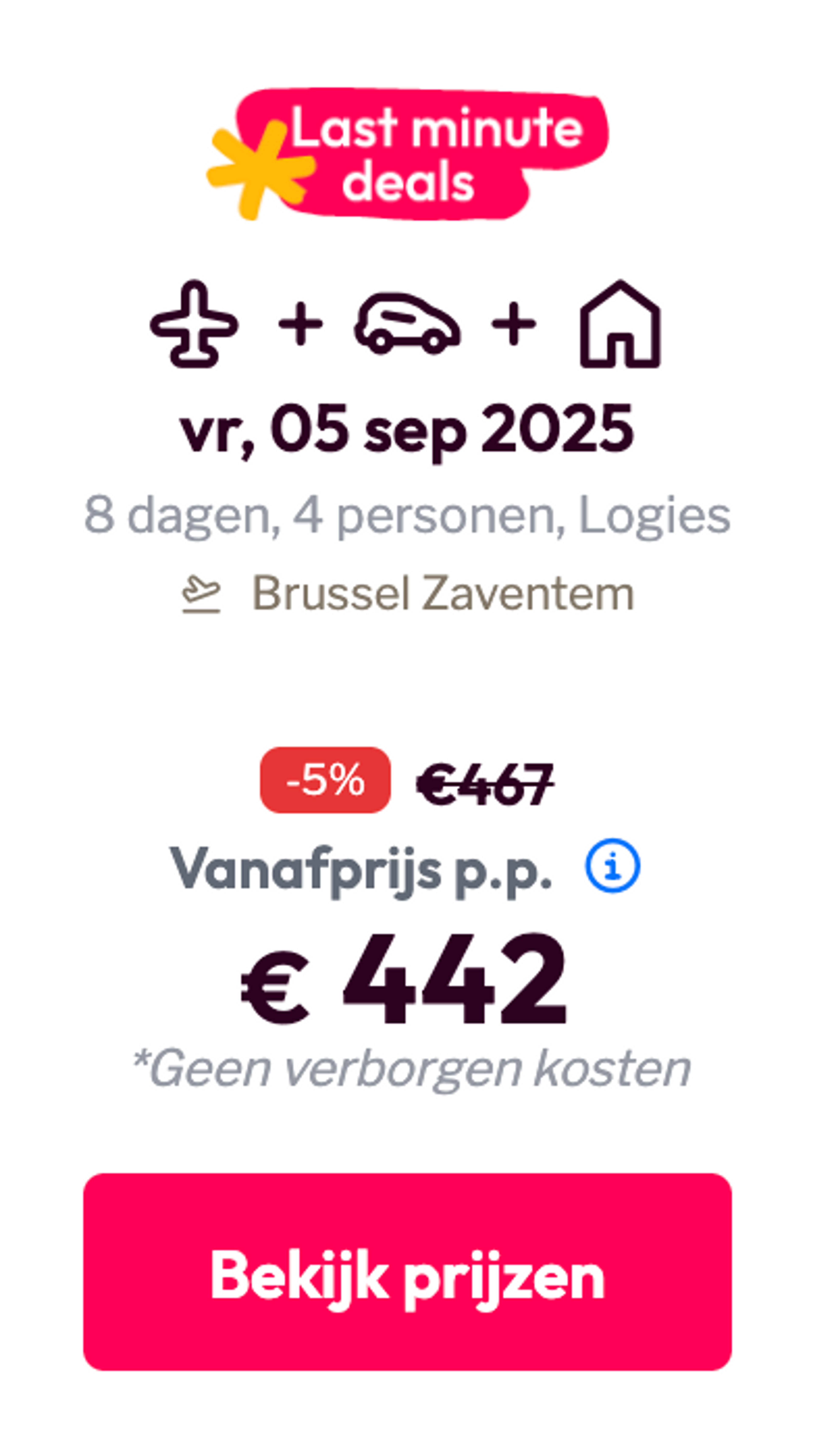 Boekingsvoorbeeld