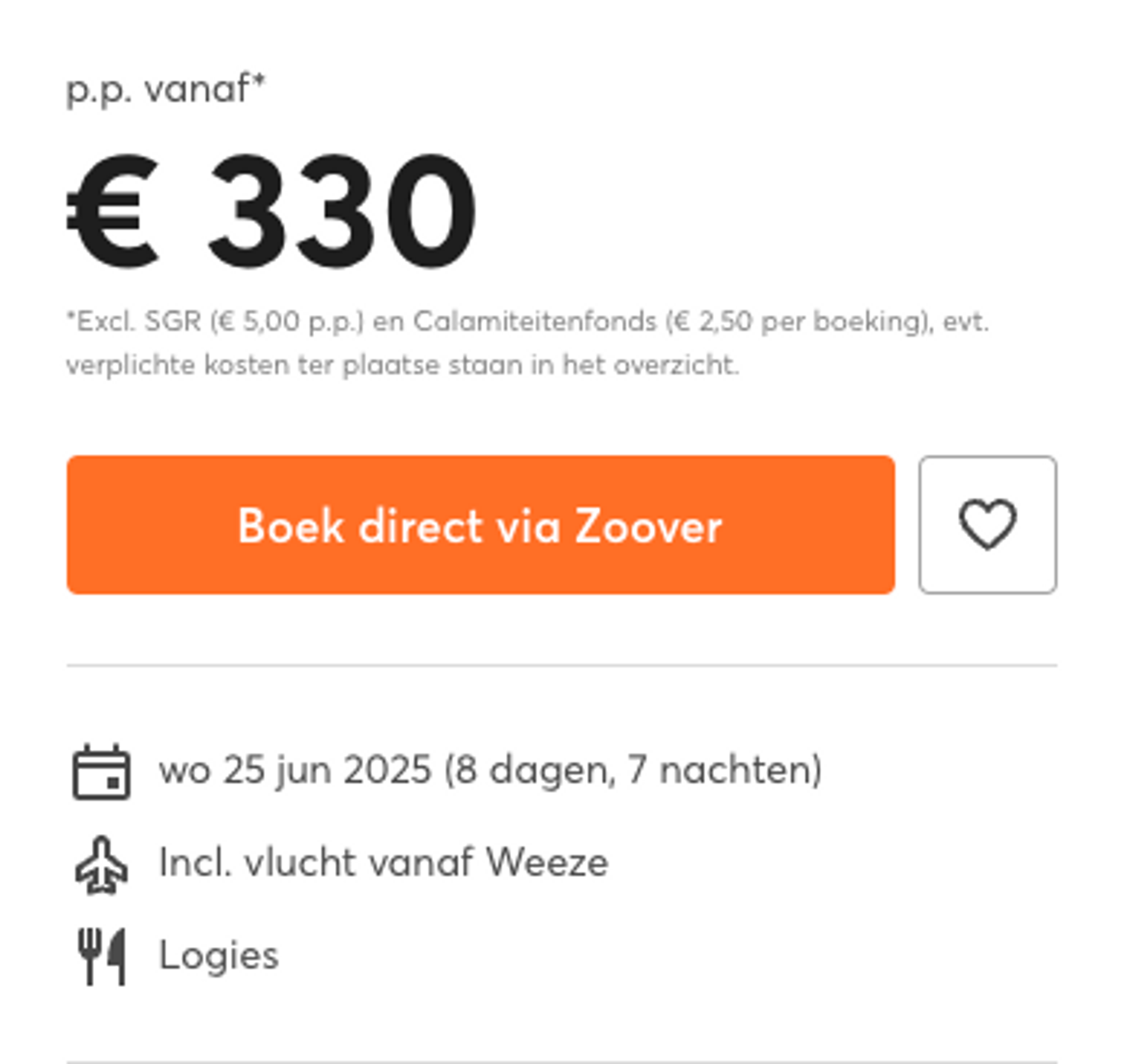 Boekingsvoorbeeld