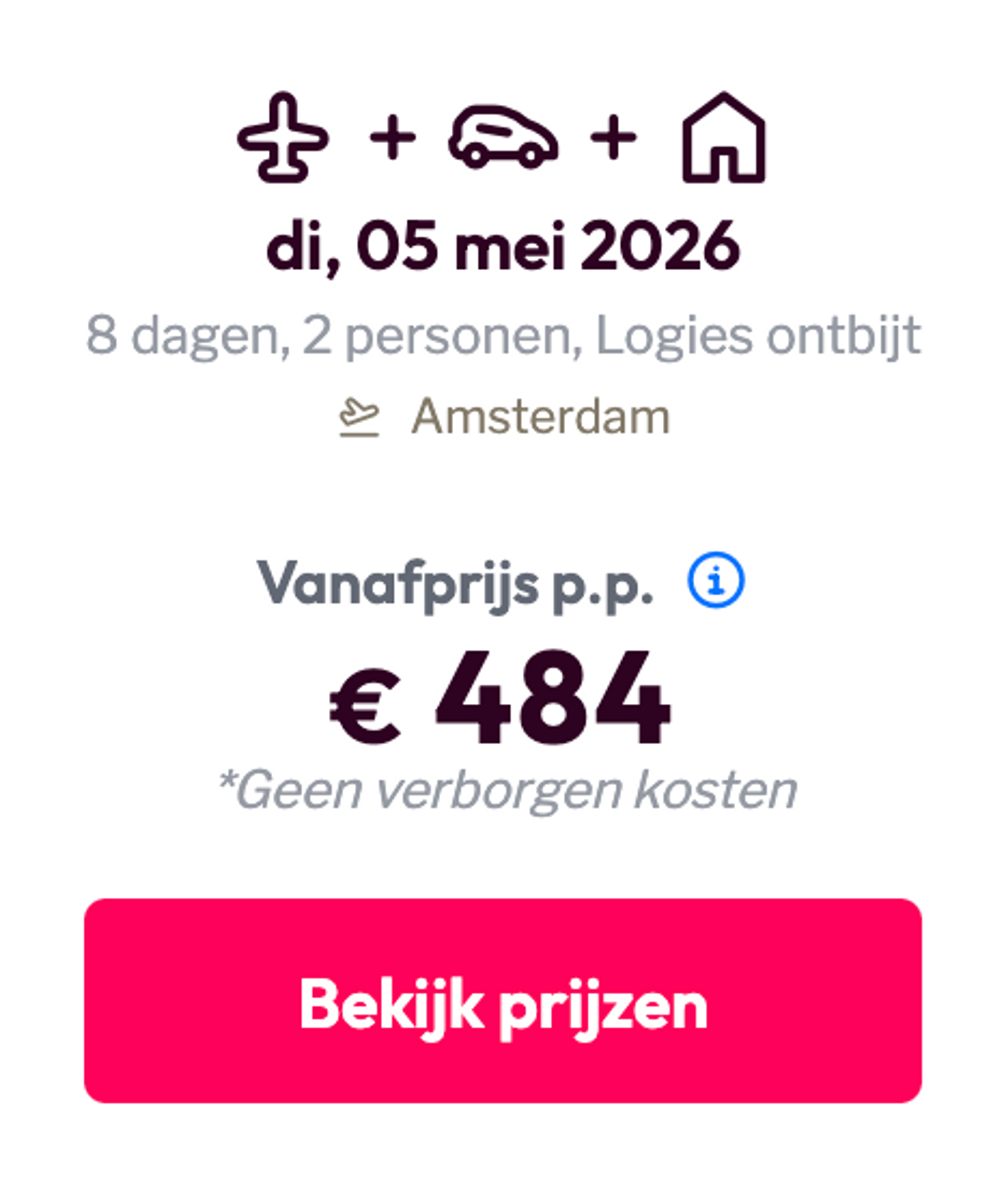 Boekingsvoorbeeld