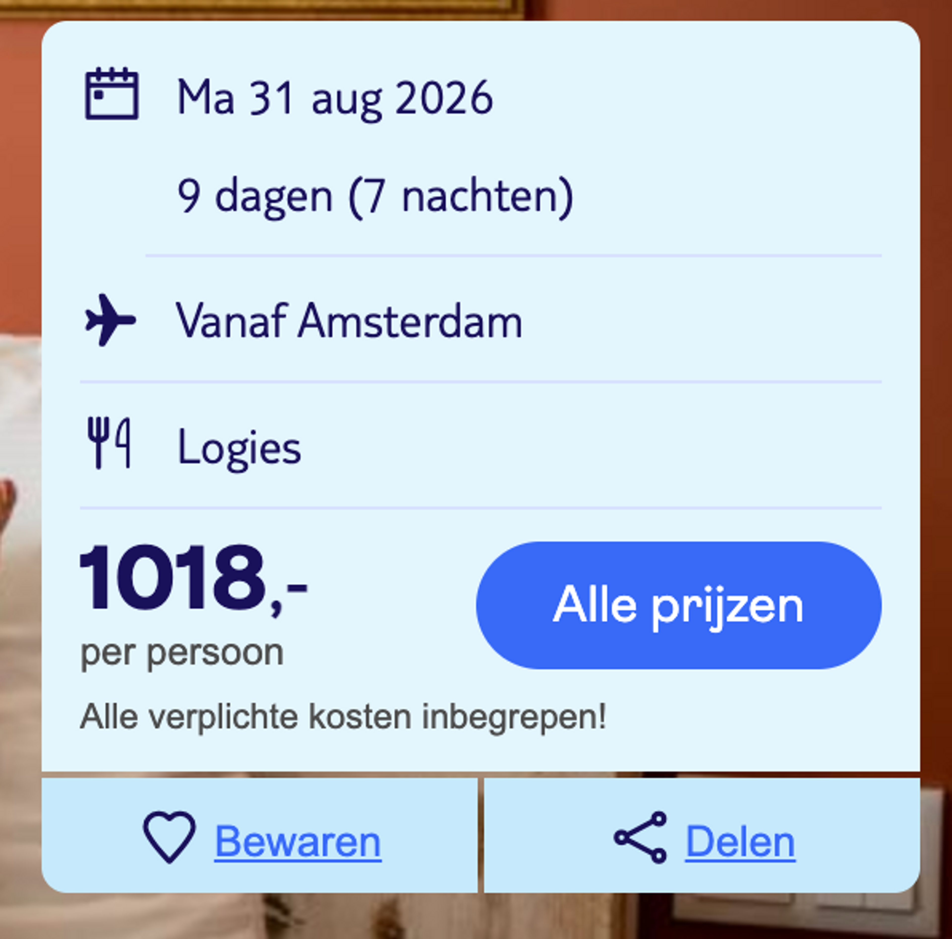 Boekingsvoorbeeld