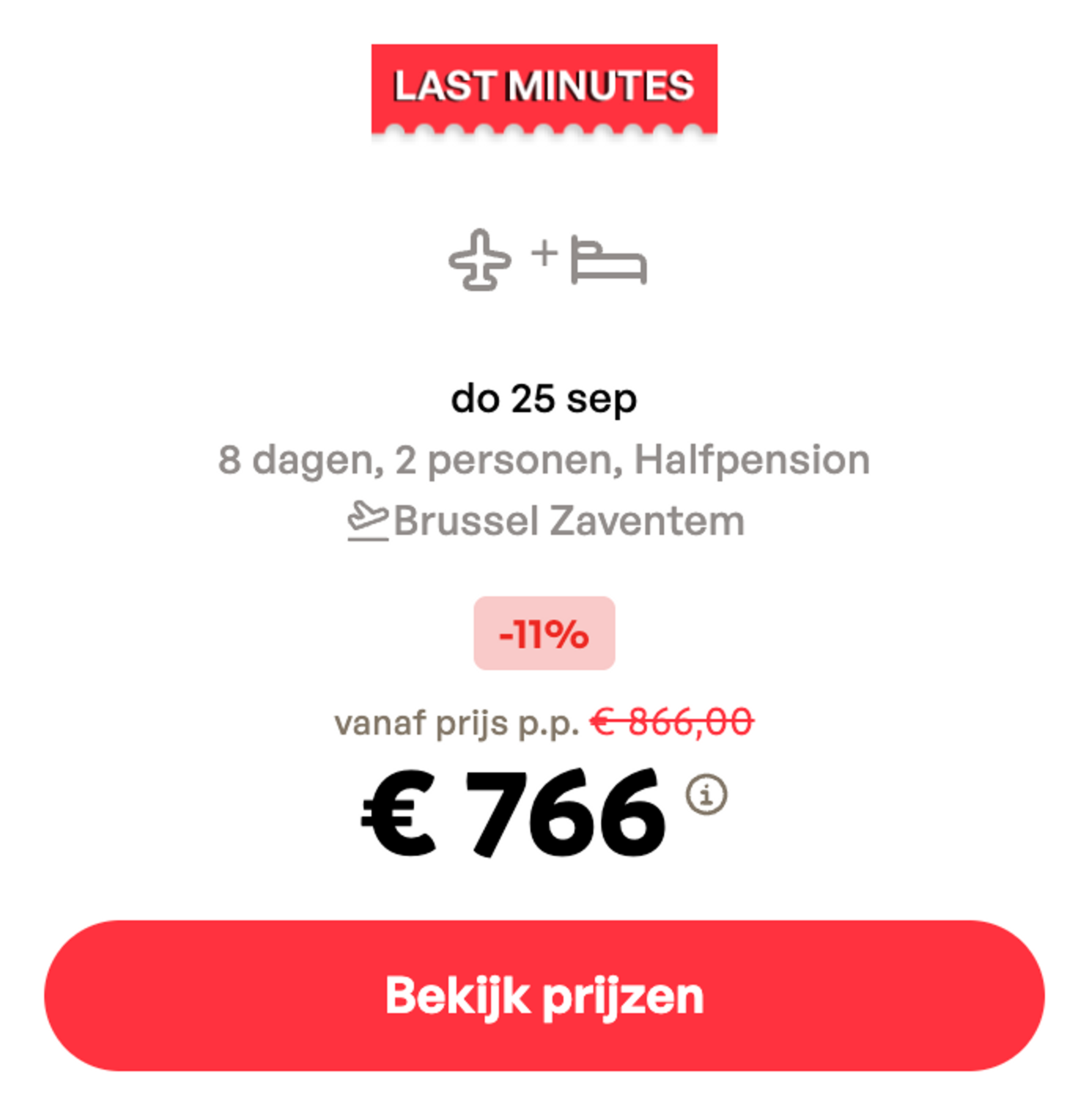 Boekingsvoorbeeld
