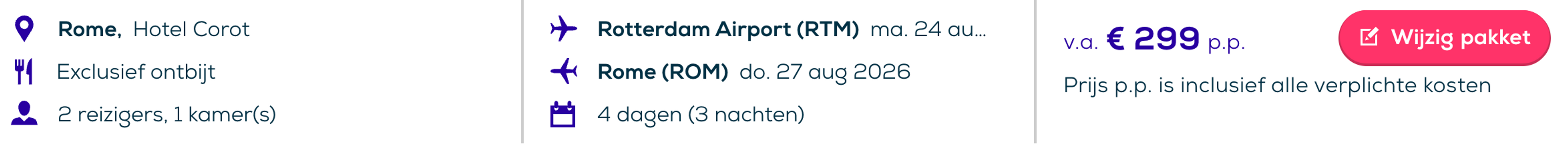 Boekingsvoorbeeld