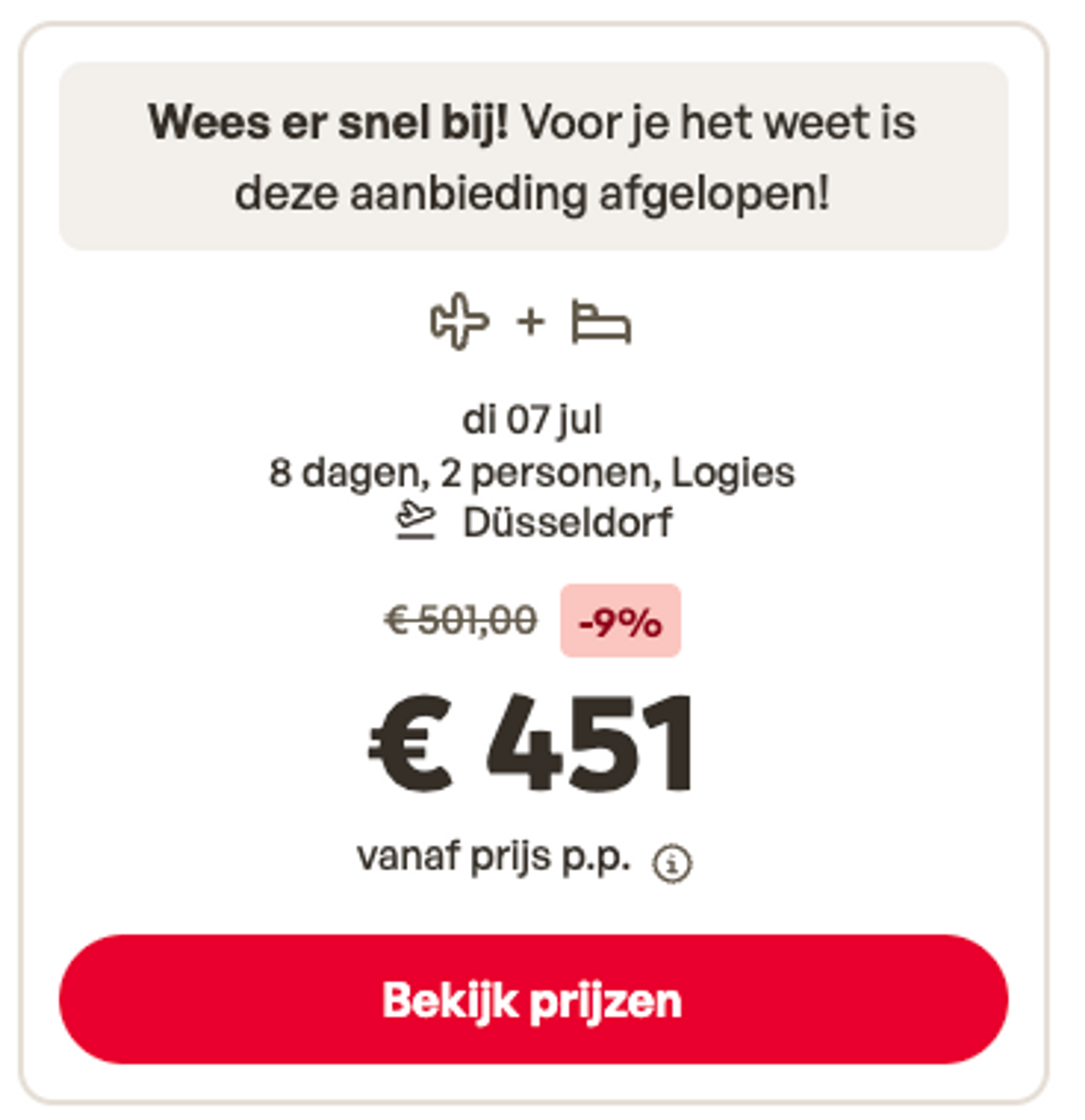 Boekingsvoorbeeld