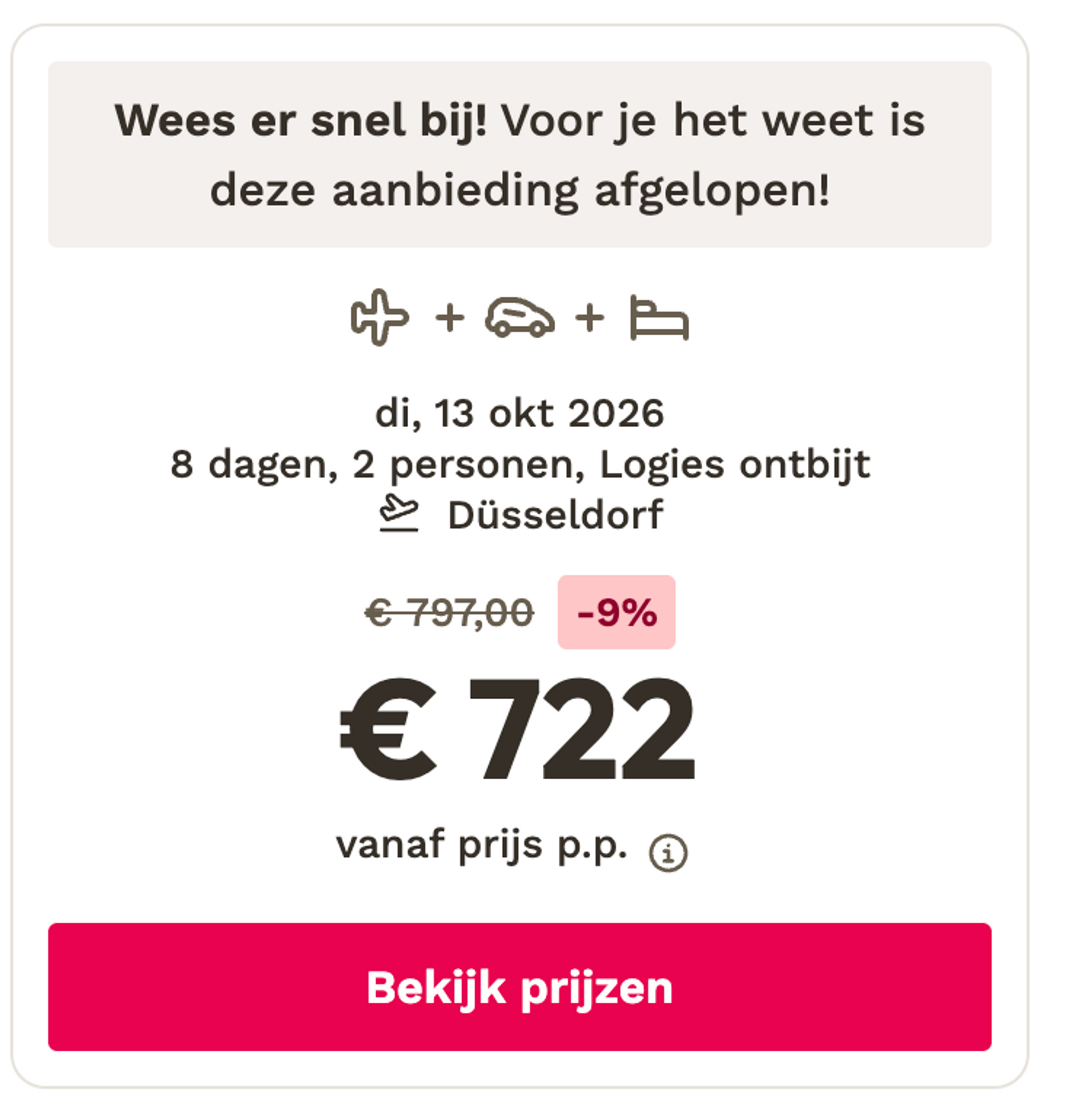 Boekingsvoorbeeld