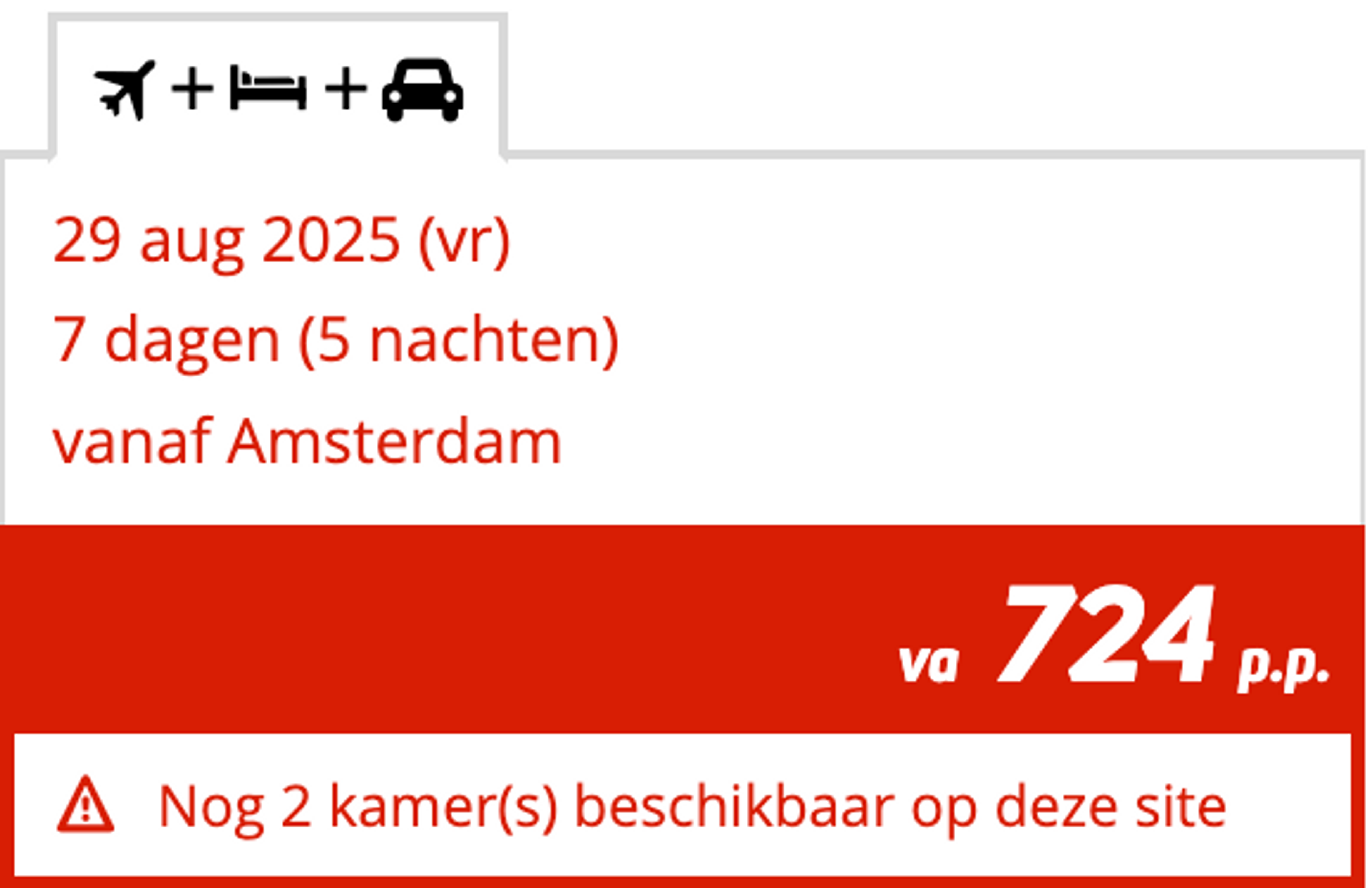 Boekingsvoorbeeld
