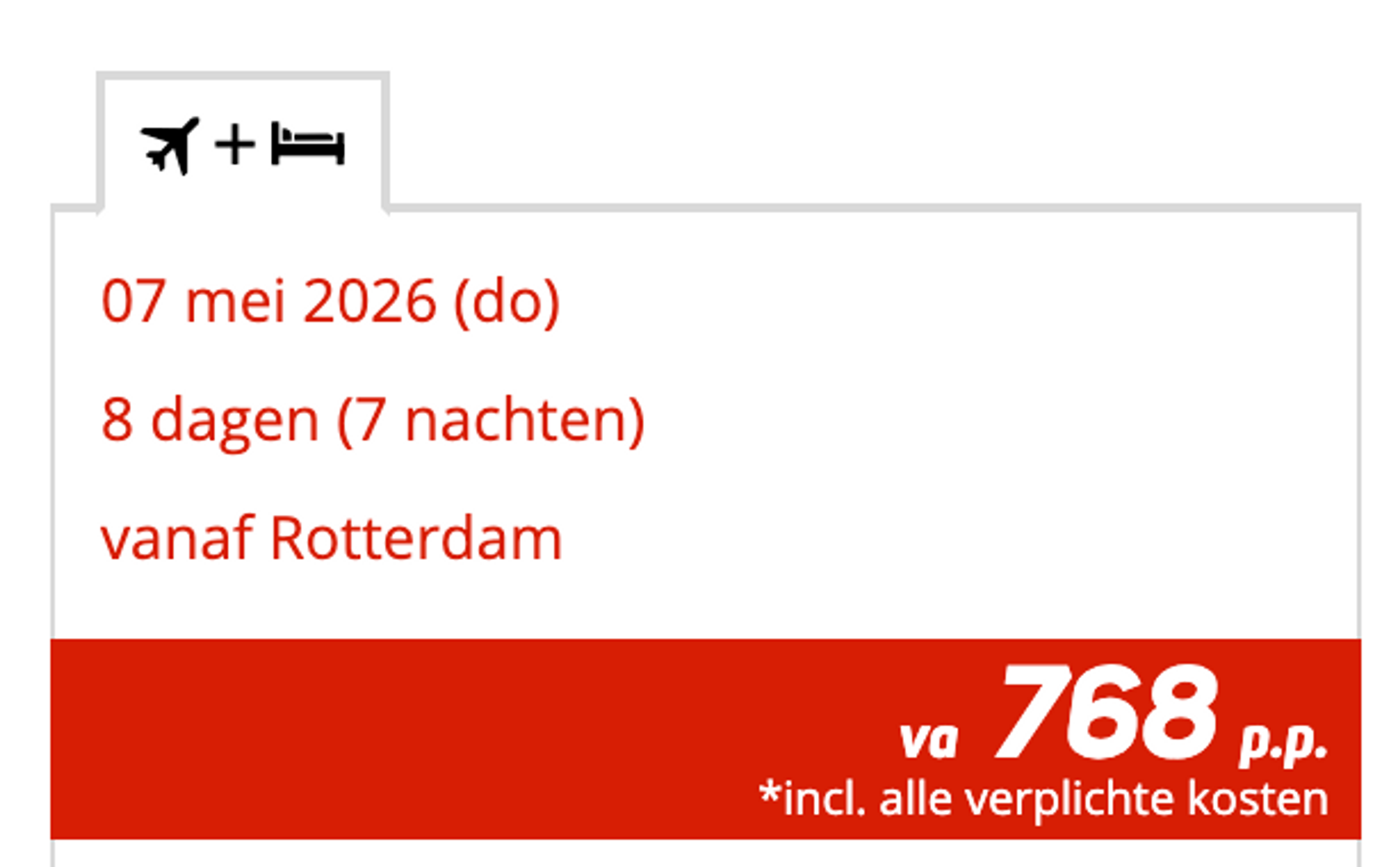 Boekingsvoorbeeld