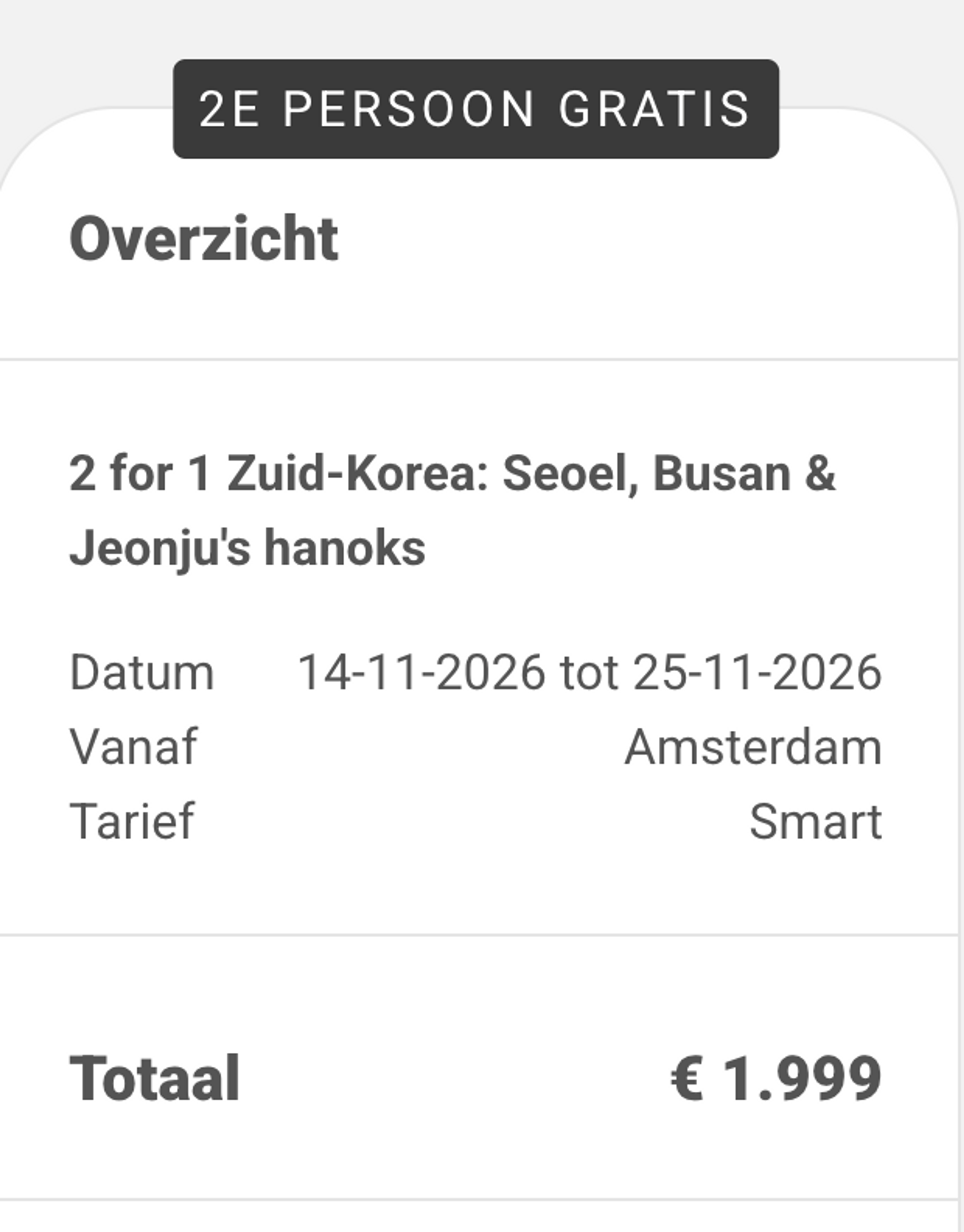 Boekingsvoorbeeld