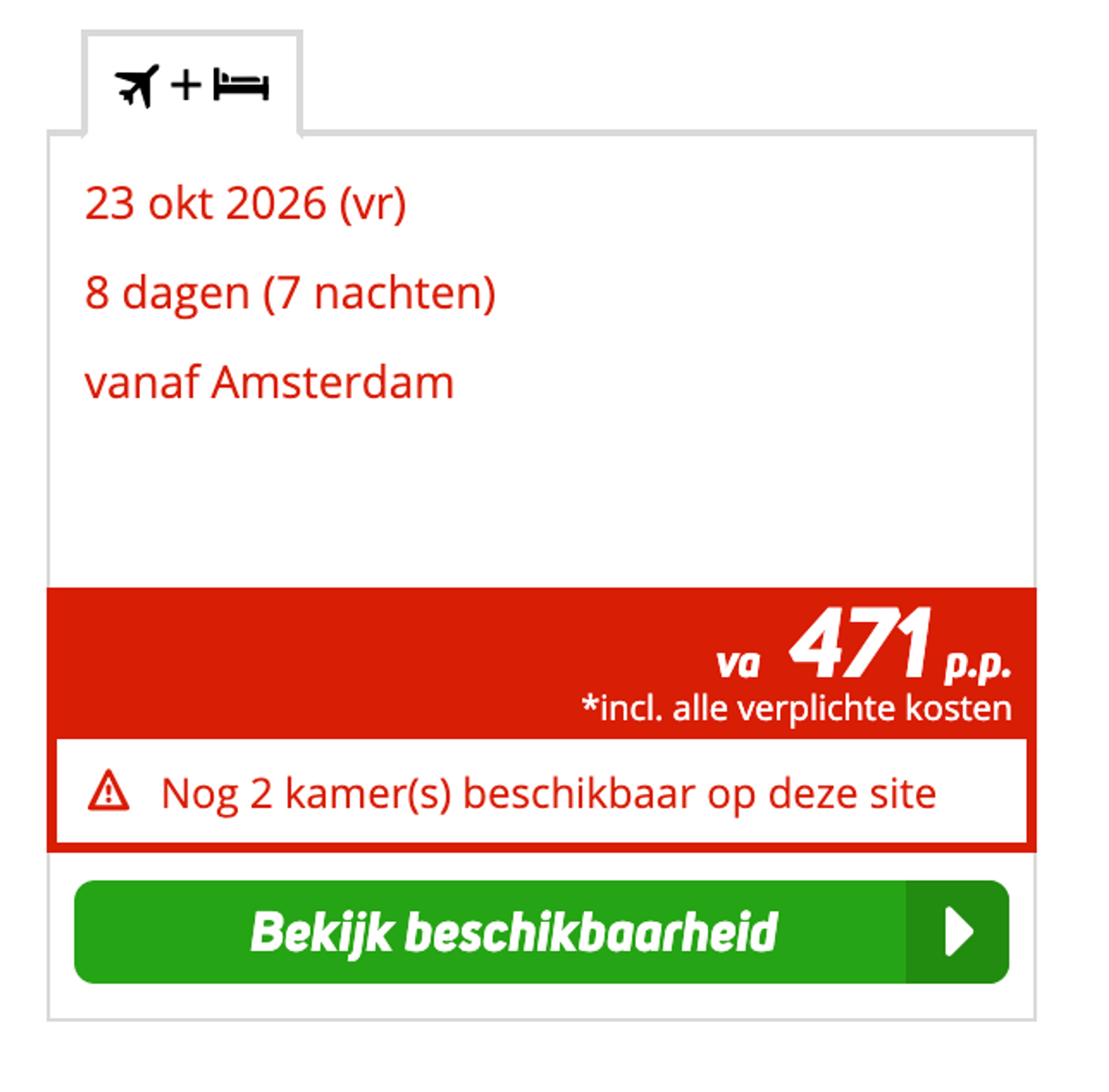 Boekingsvoorbeeld