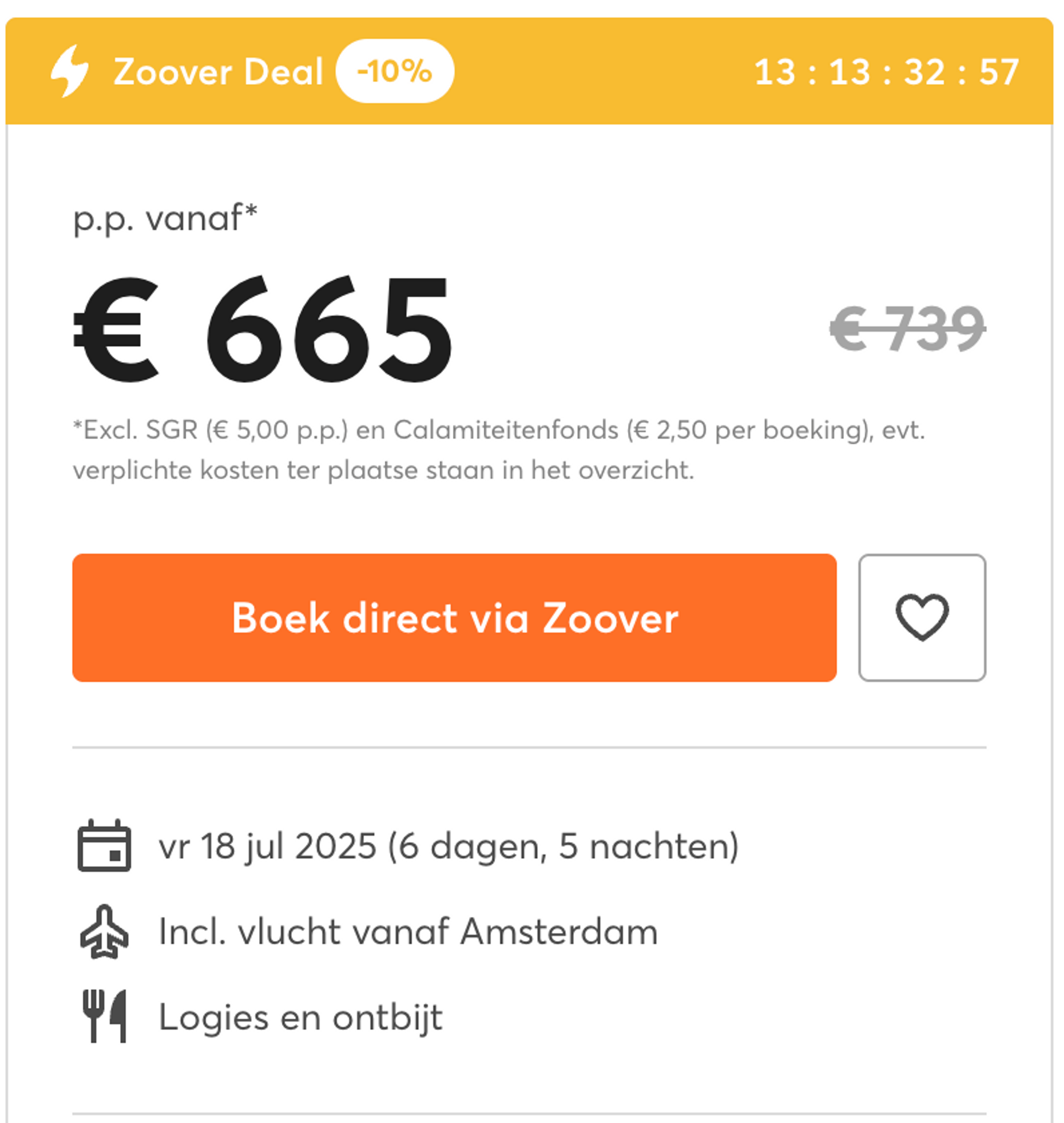 Boekingsvoorbeeld